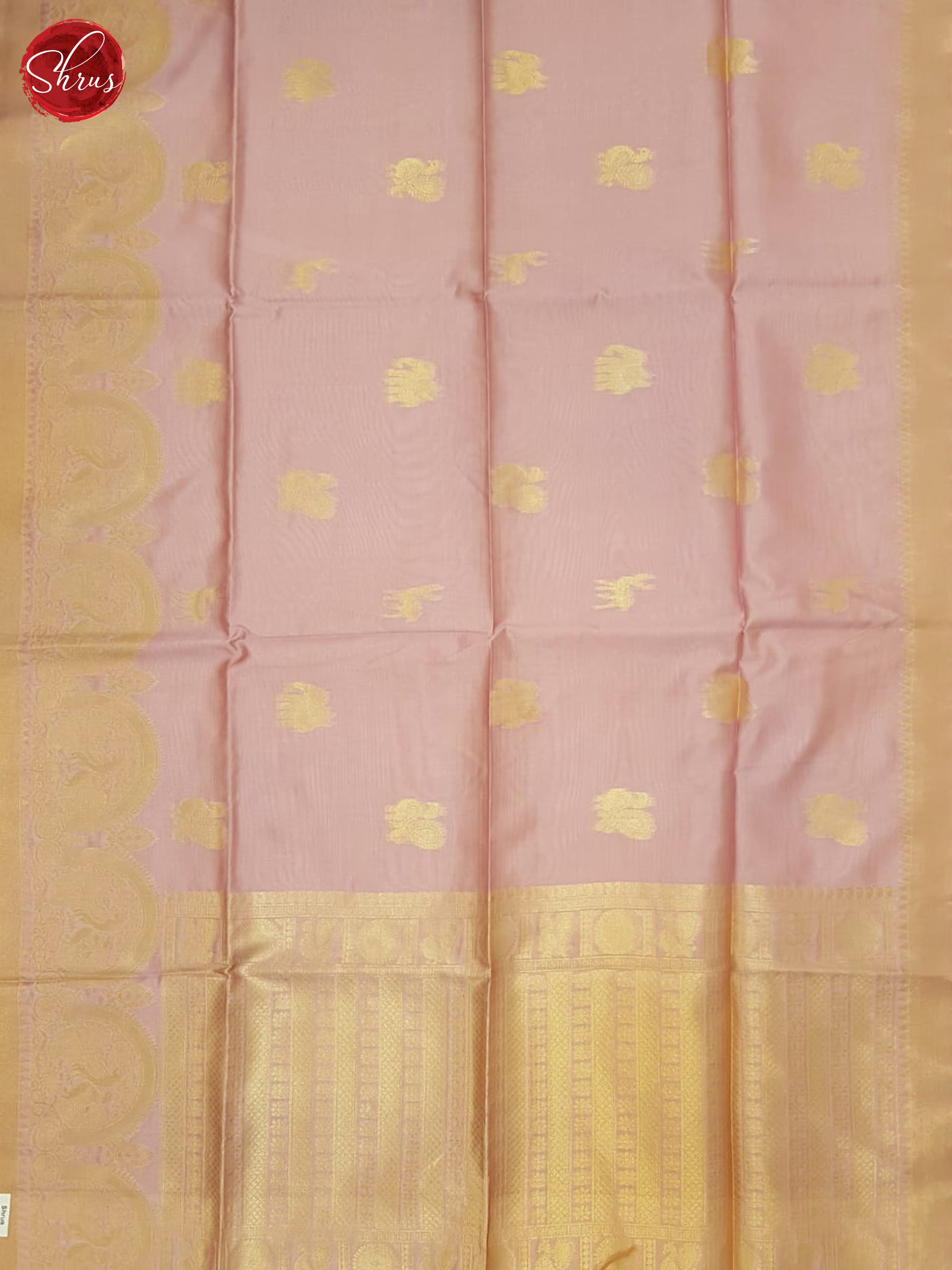 Baby Pink(Single Tone) - Semi Tussar Saree - Shop on ShrusEternity.com