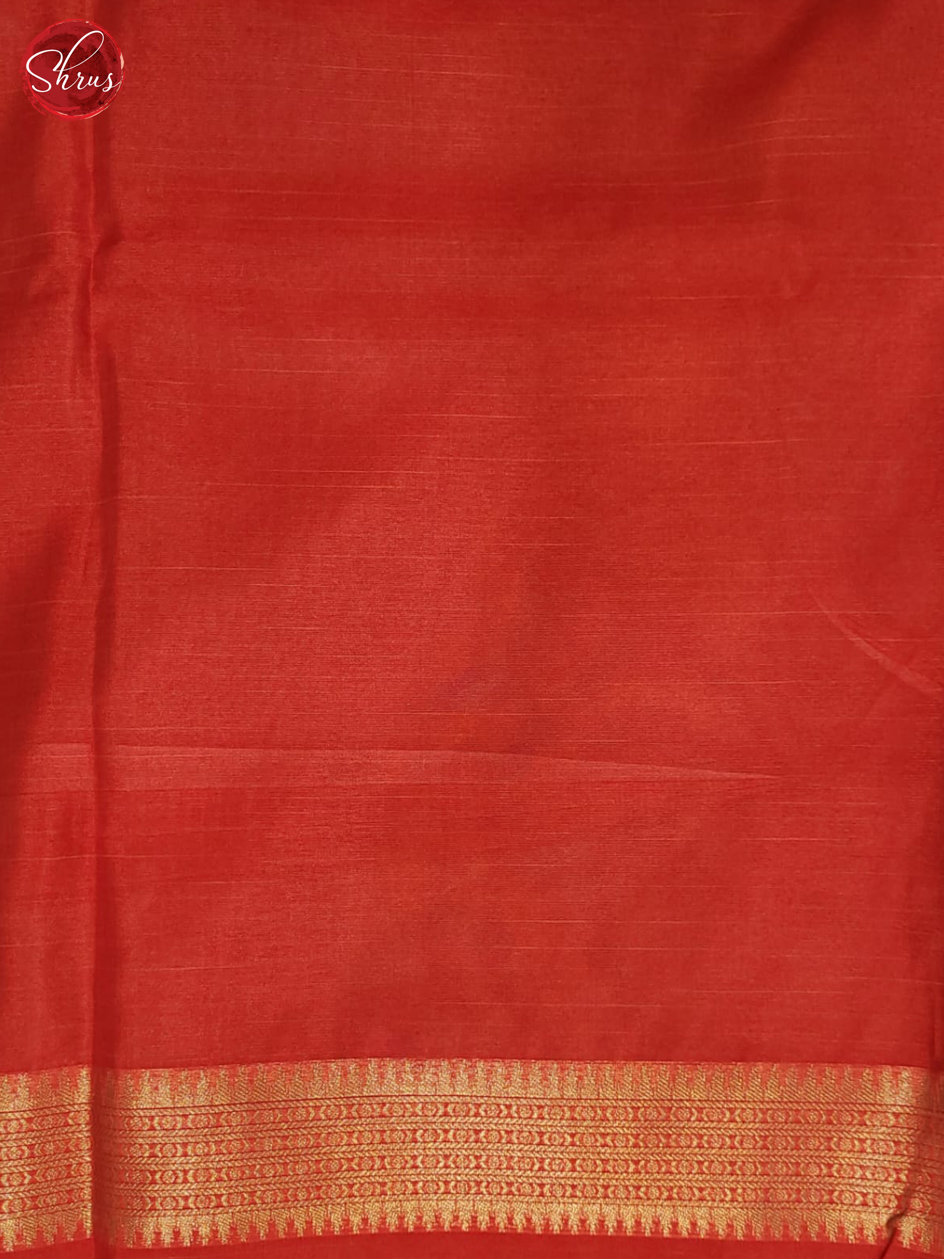 Beige & Red- Semi Tussar Saree - Shop on ShrusEternity.com