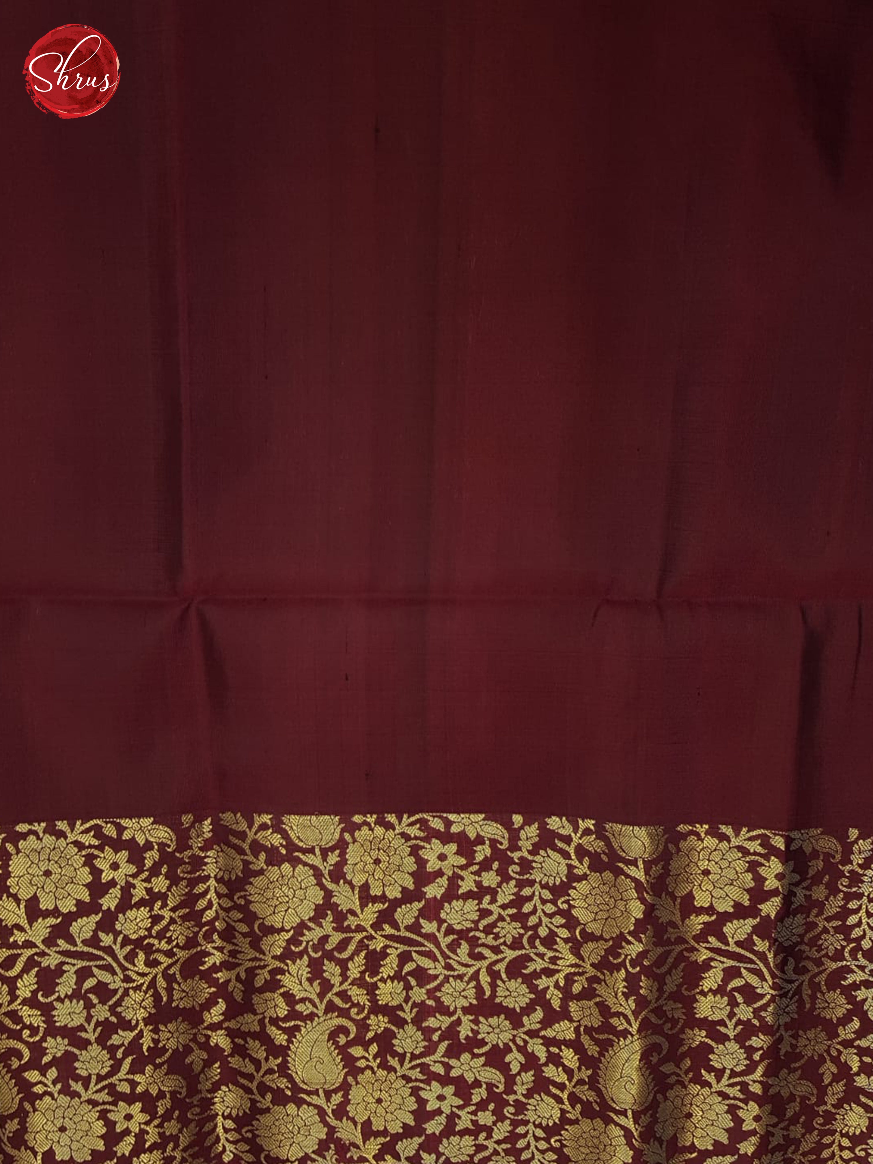 Blue And Arakku Maroon-Soft Silk Saree - Shop on ShrusEternity.com