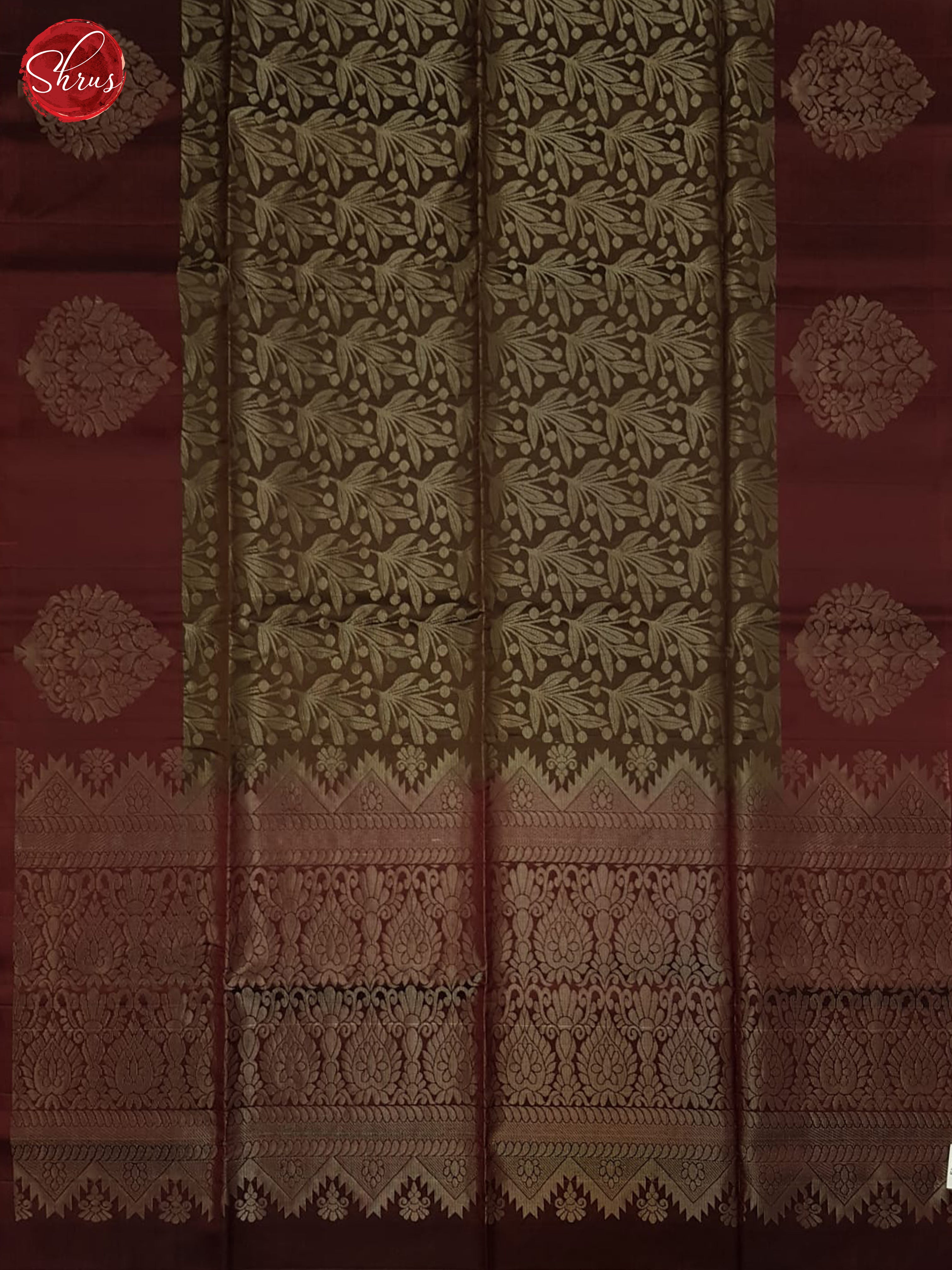 Brown(Single Tone)- Softsilk Halfpure Saree - Shop on ShrusEternity.com