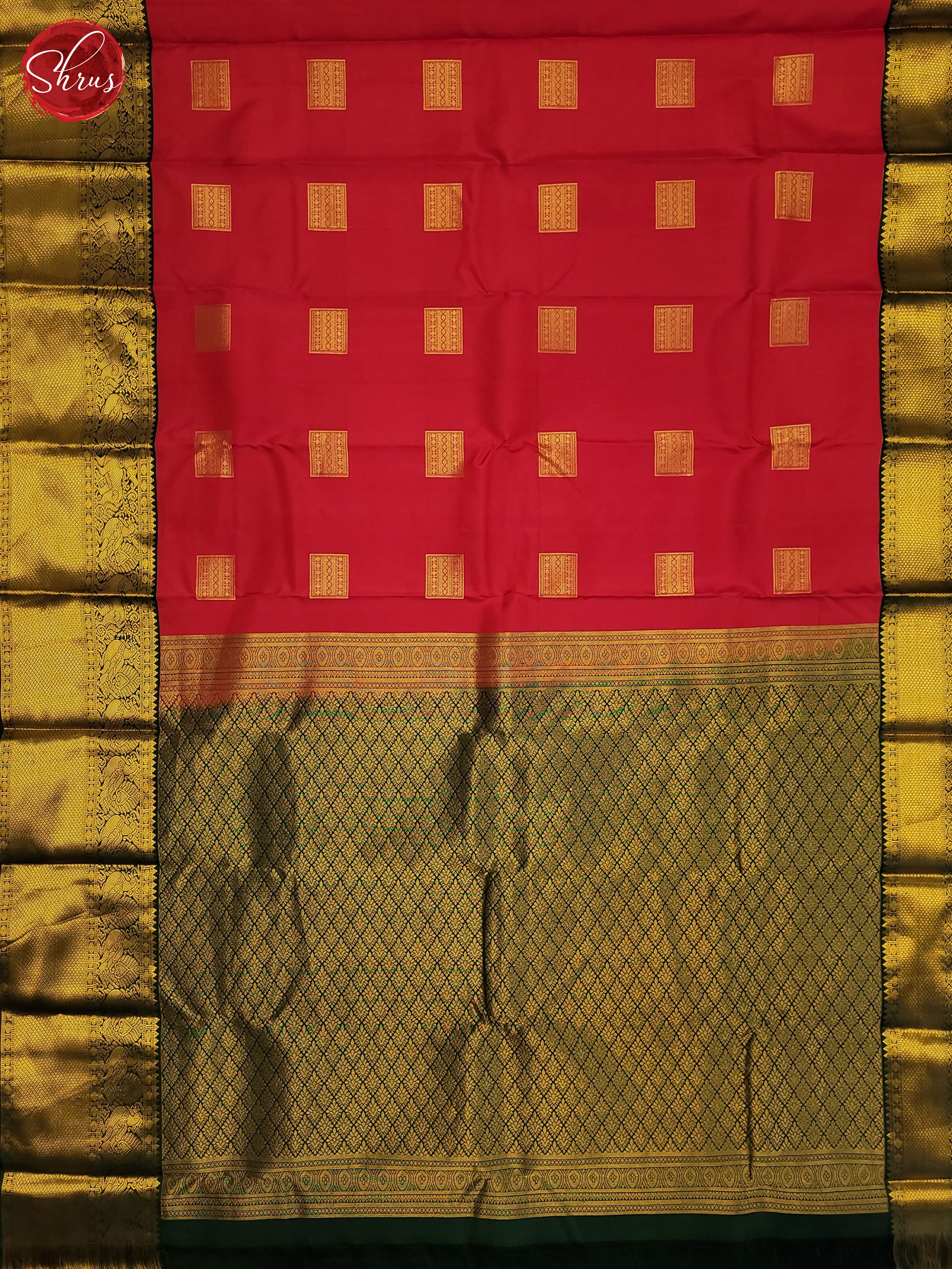 BGS18118 -  Kanchipuram Silk Saree - Shop on ShrusEternity.com