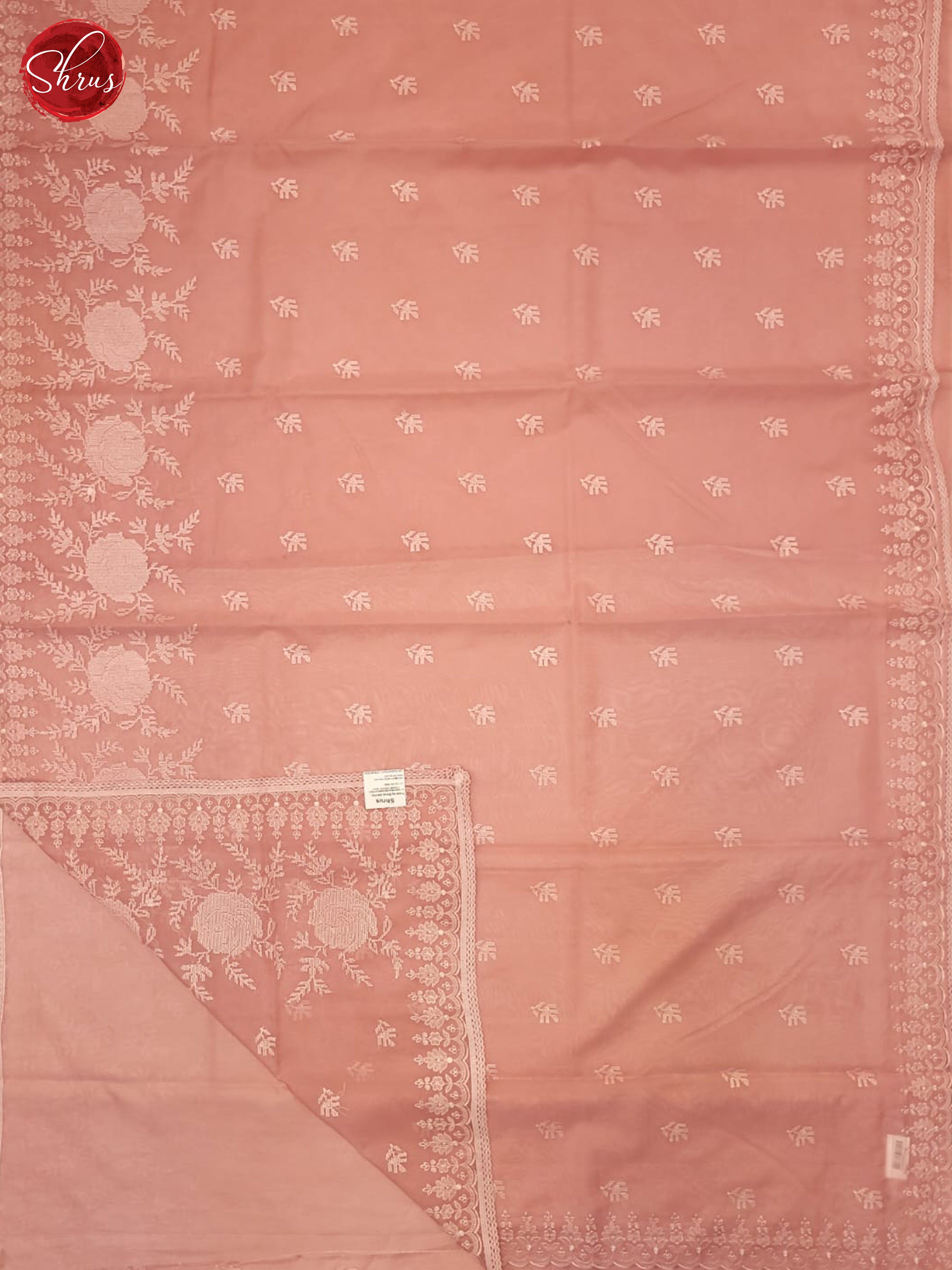 Pink(Single Tone)- Semi organza Saree - Shop on ShrusEternity.com