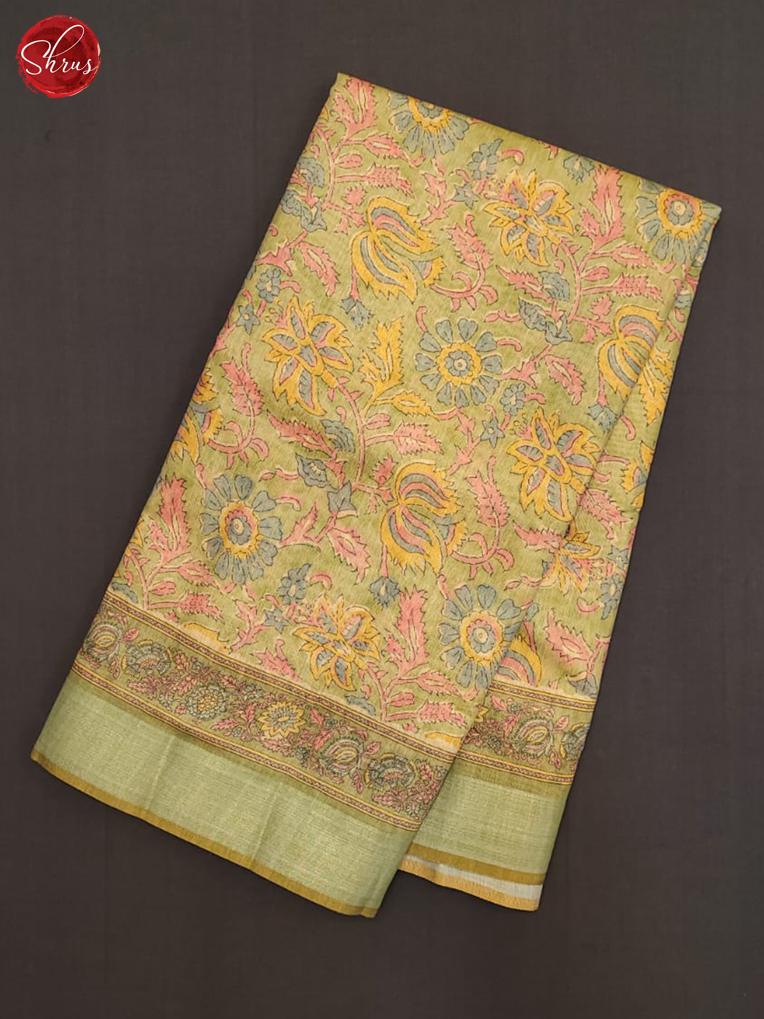 Green- Semi Gicha Saree - Shop on ShrusEternity.com