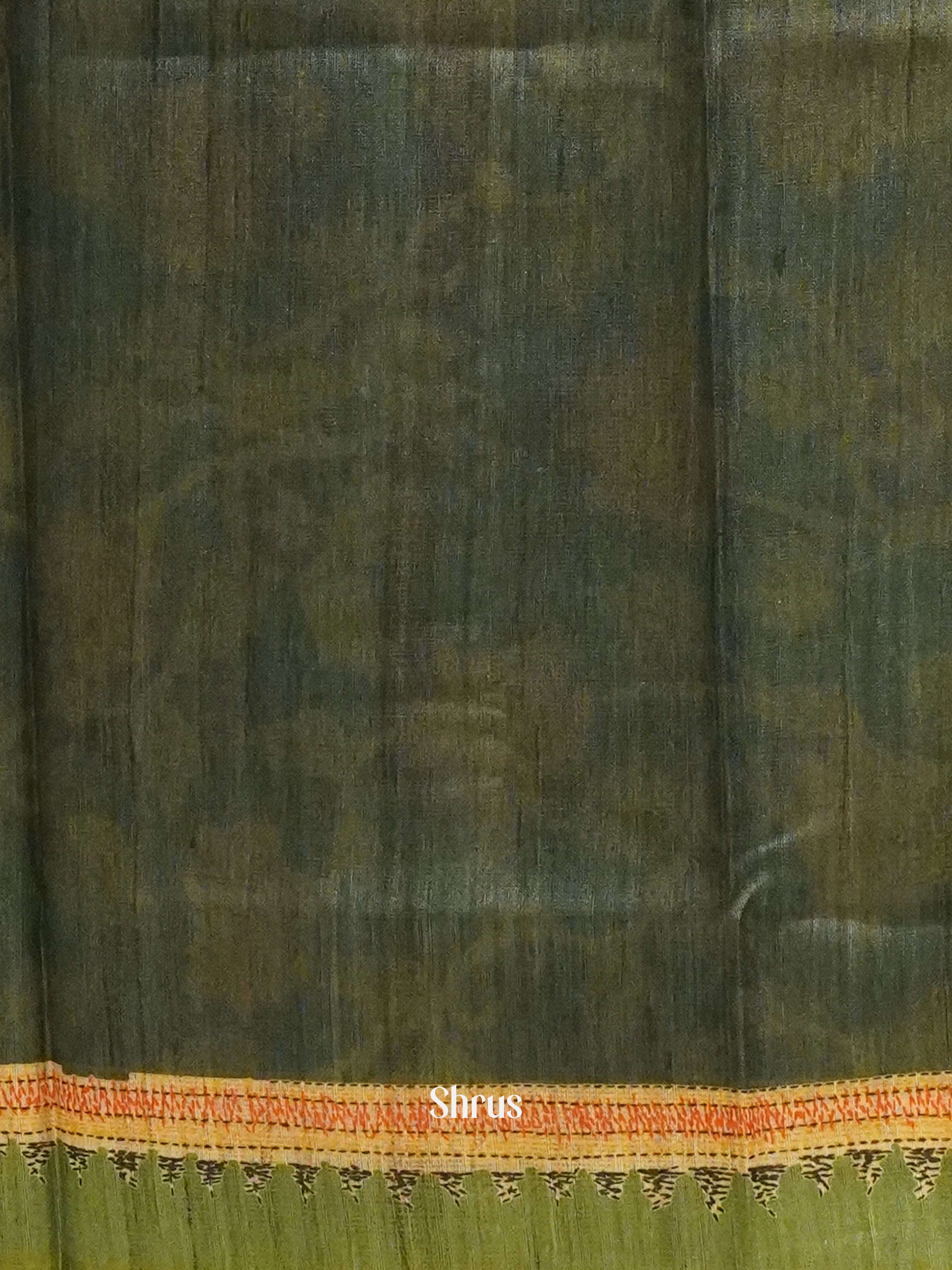 Green  - Semi Gicha Saree