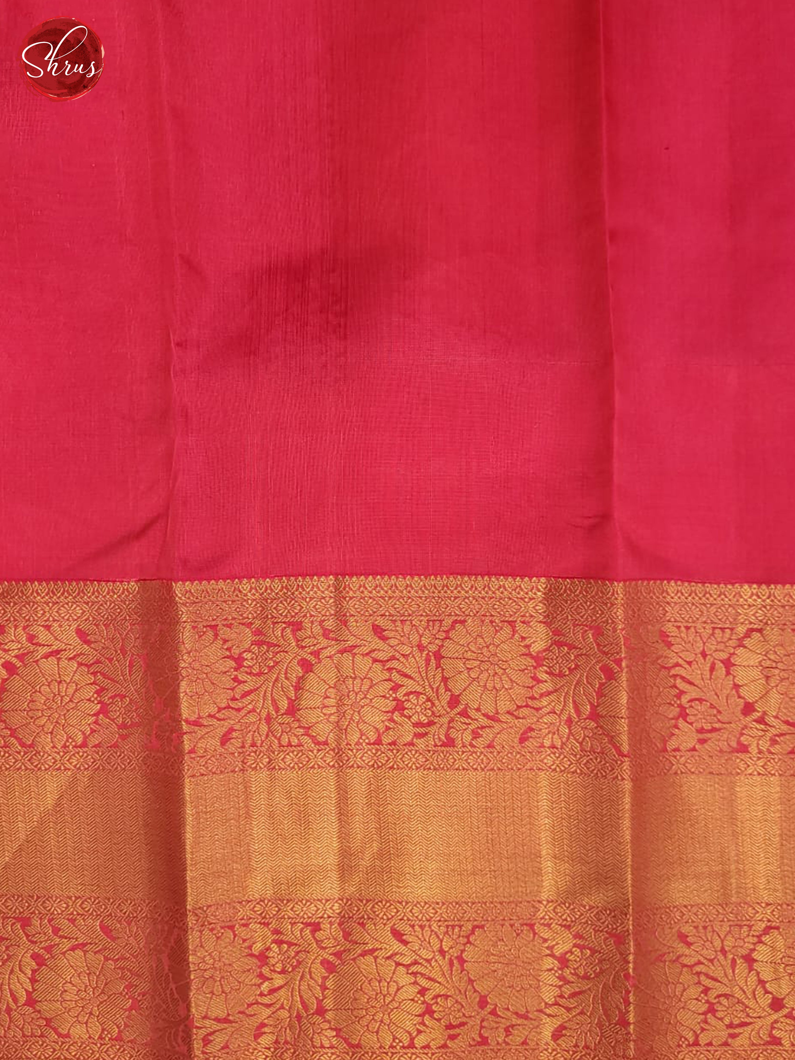 Blue & Pink  - Kanchipuram halfpure Saree - Shop on ShrusEternity.com