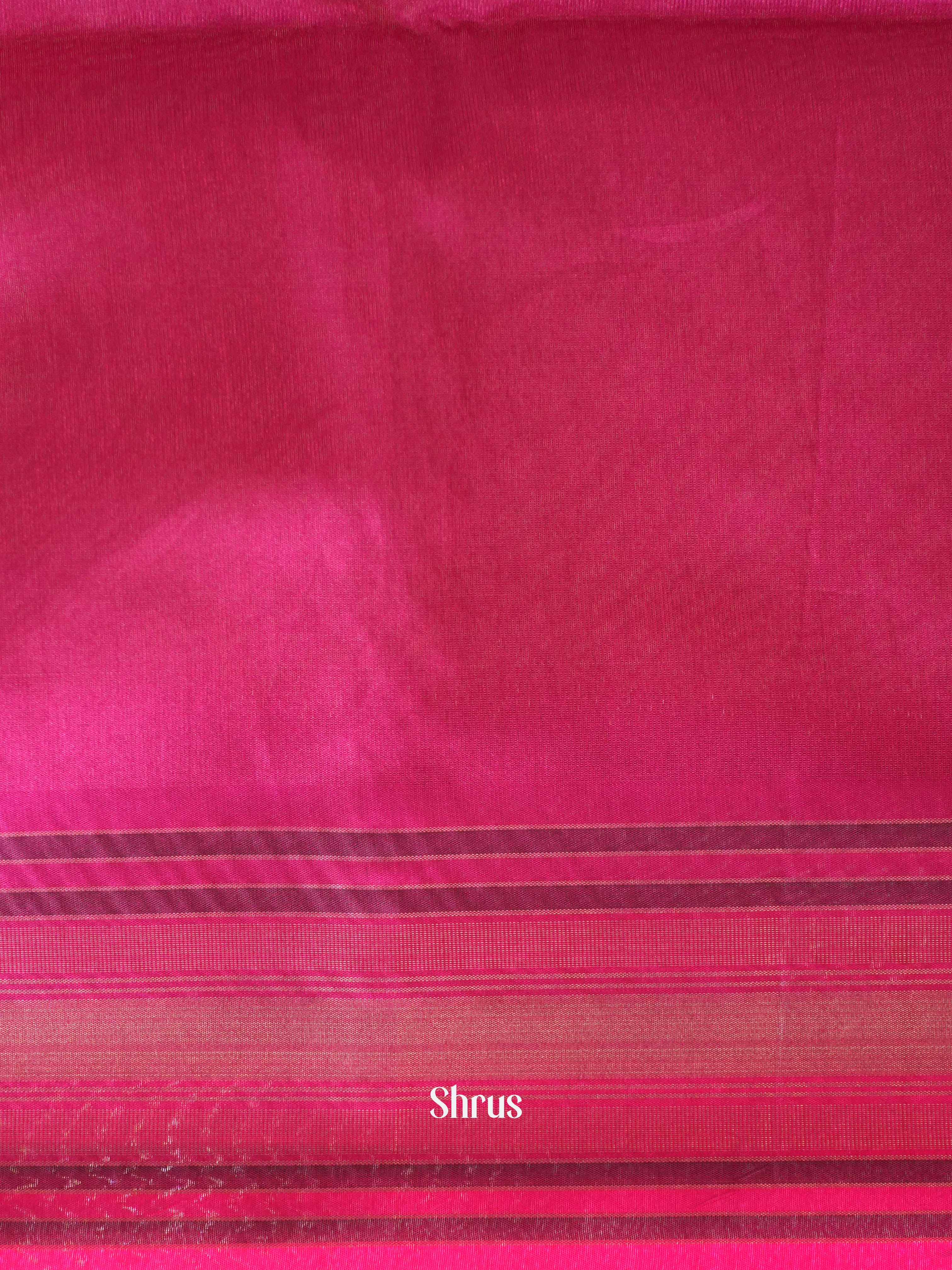 Blue & Pink - Semi Tussar Saree