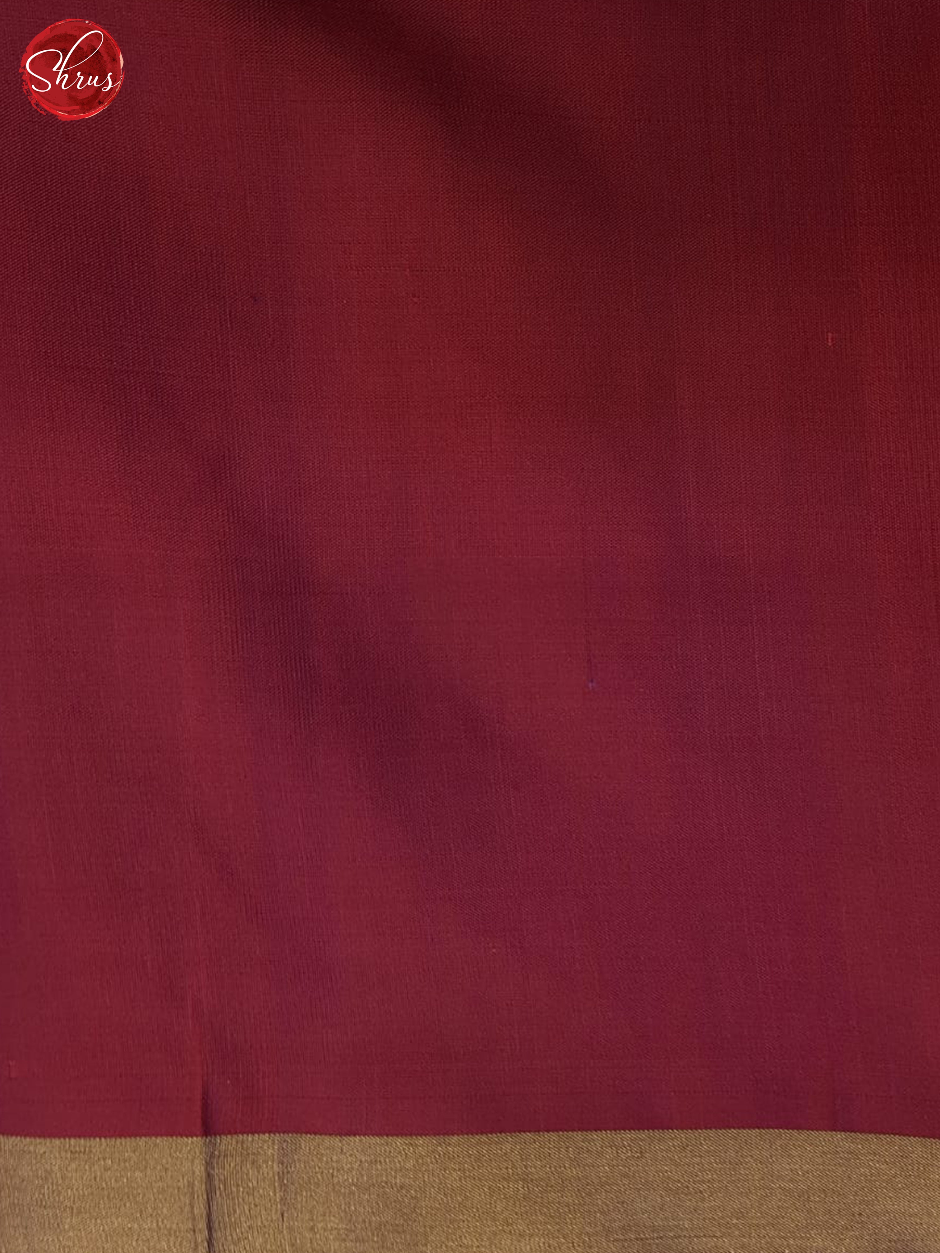 Blue & Maroon - Soft Silk Halfpure Saree - Shop on ShrusEternity.com