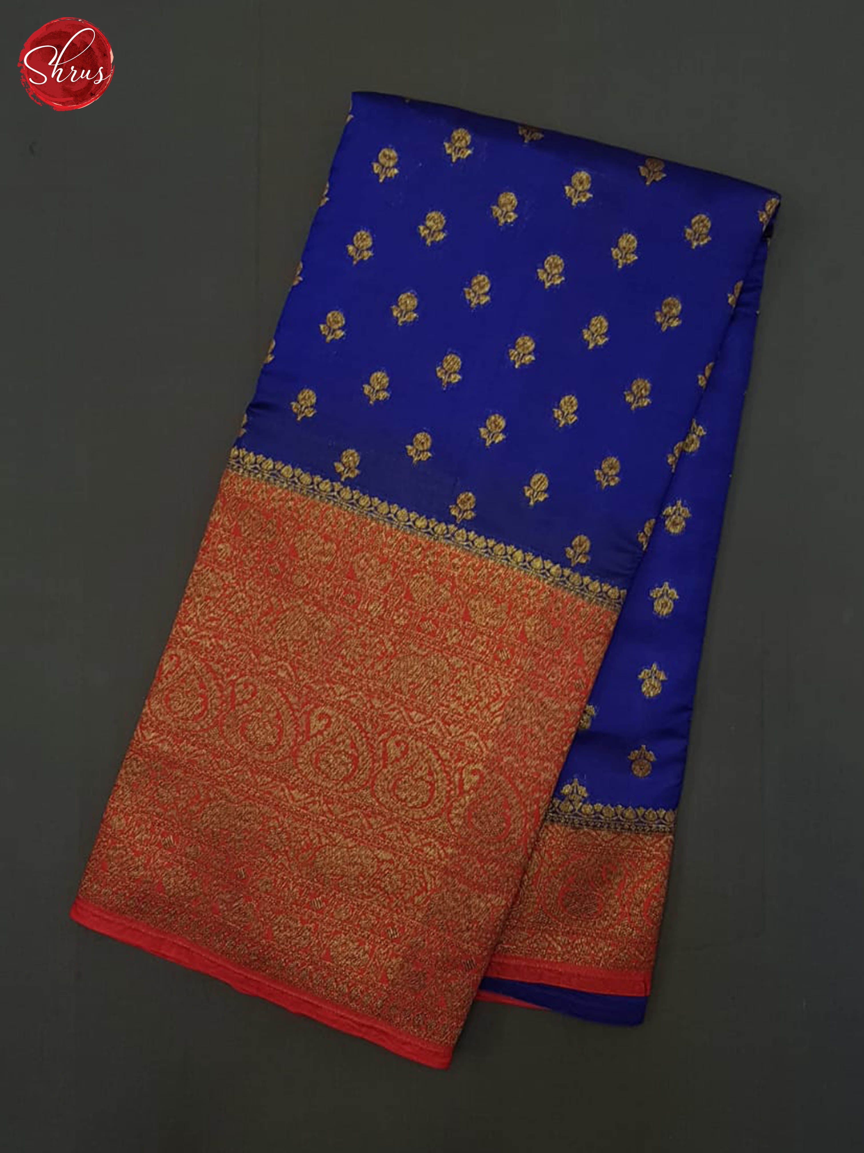 Blue And Red - Khatan Saree - Shop on ShrusEternity.com