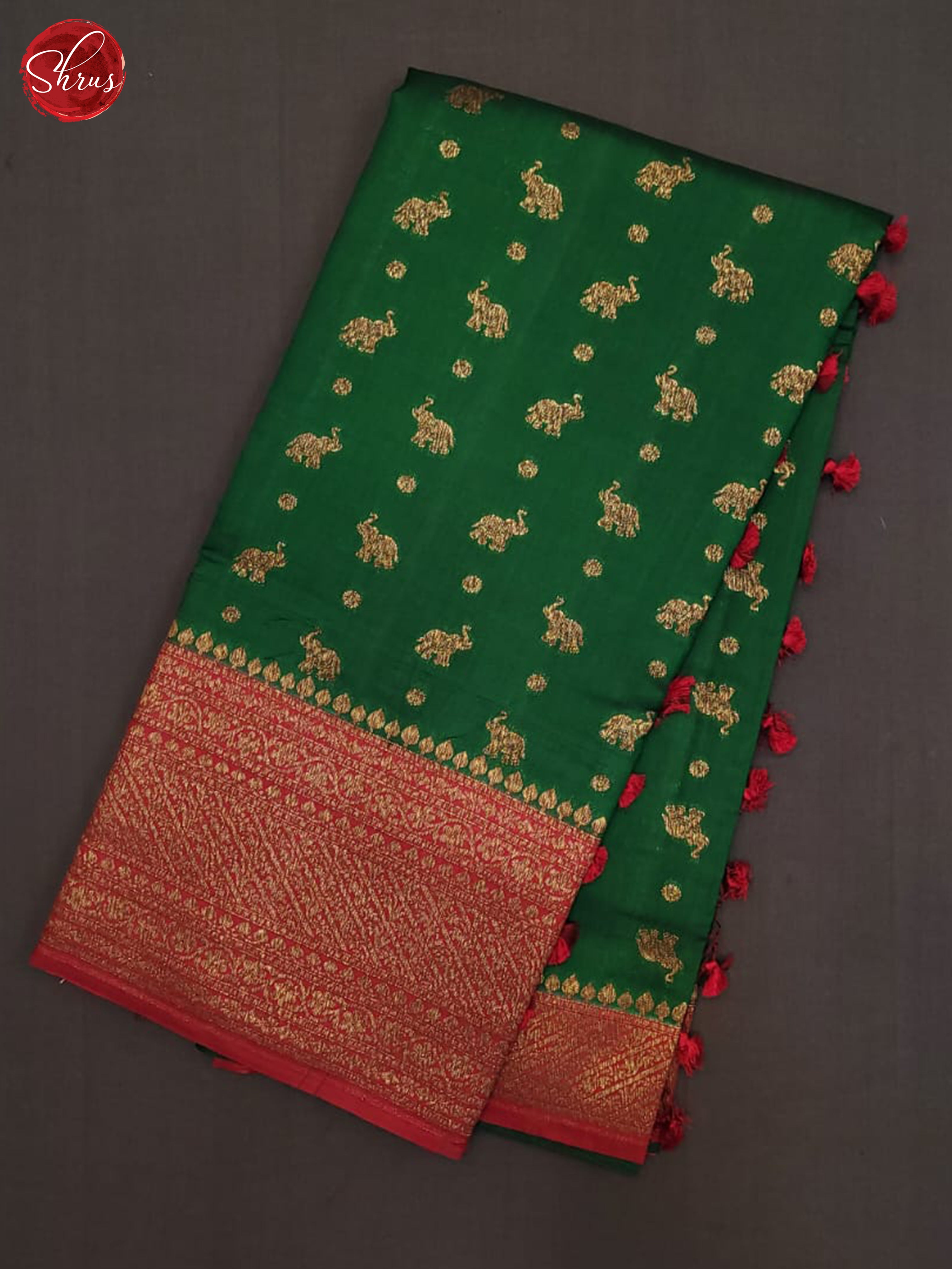 Green & Red- Khatan Saree - Shop on ShrusEternity.com