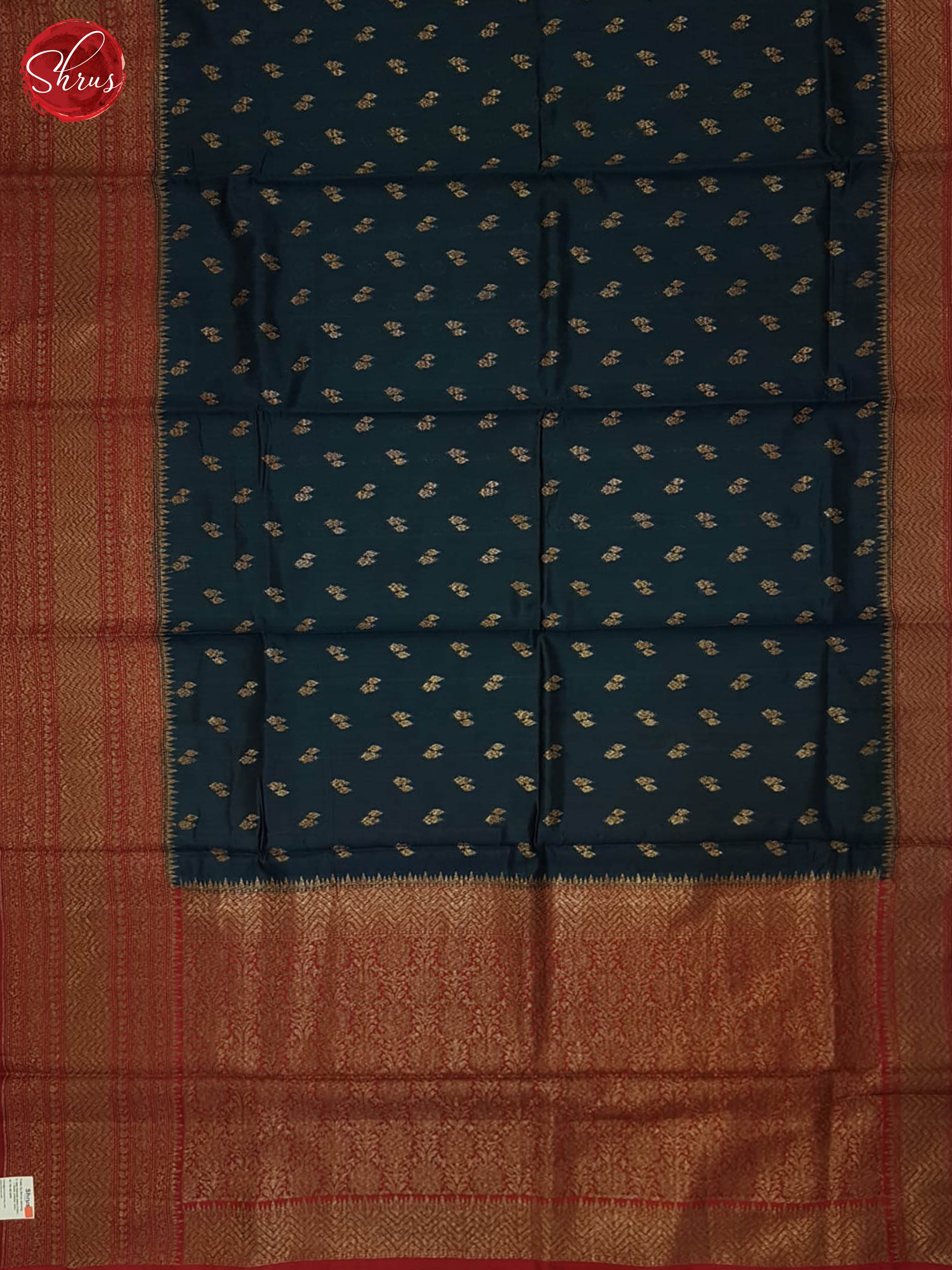 Blue And Red- Khatan Saree - Shop on ShrusEternity.com