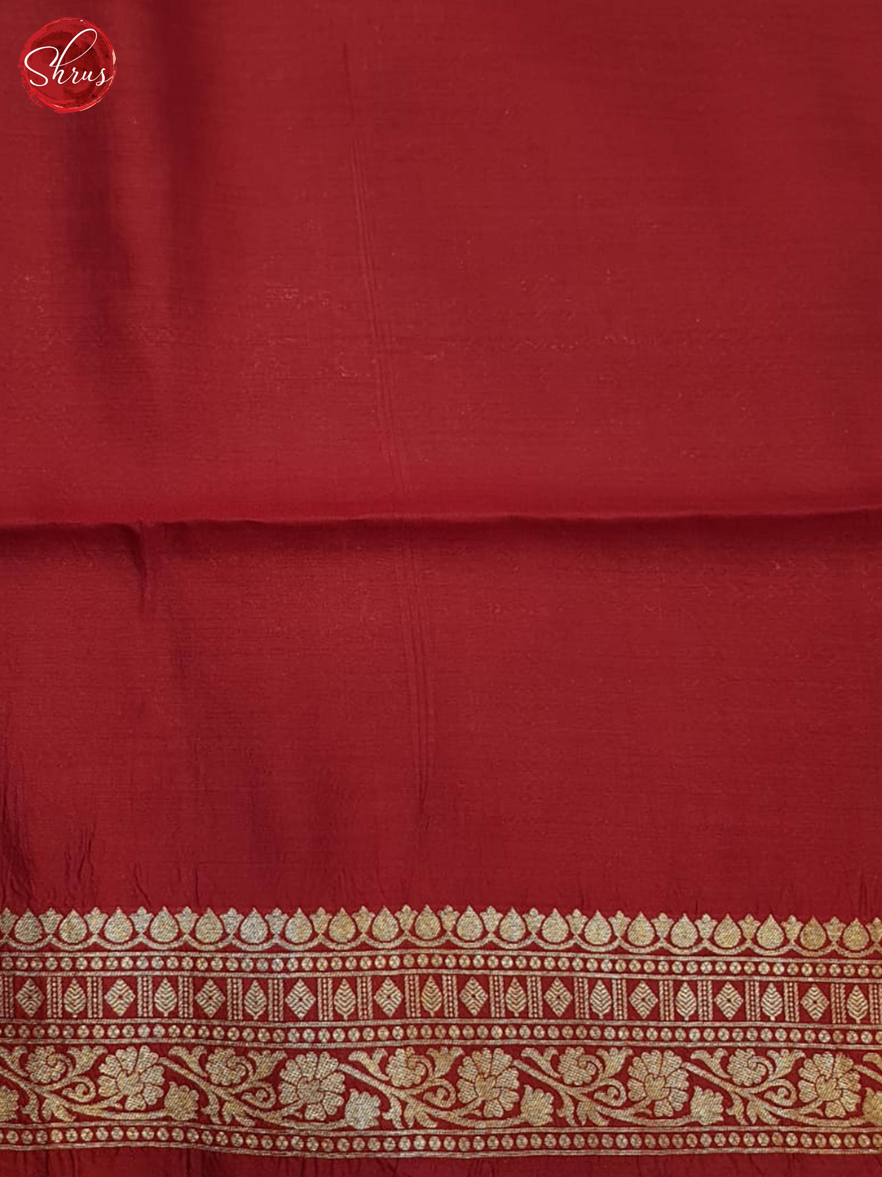 Mustard And Red- Khatan Saree - Shop on ShrusEternity.com