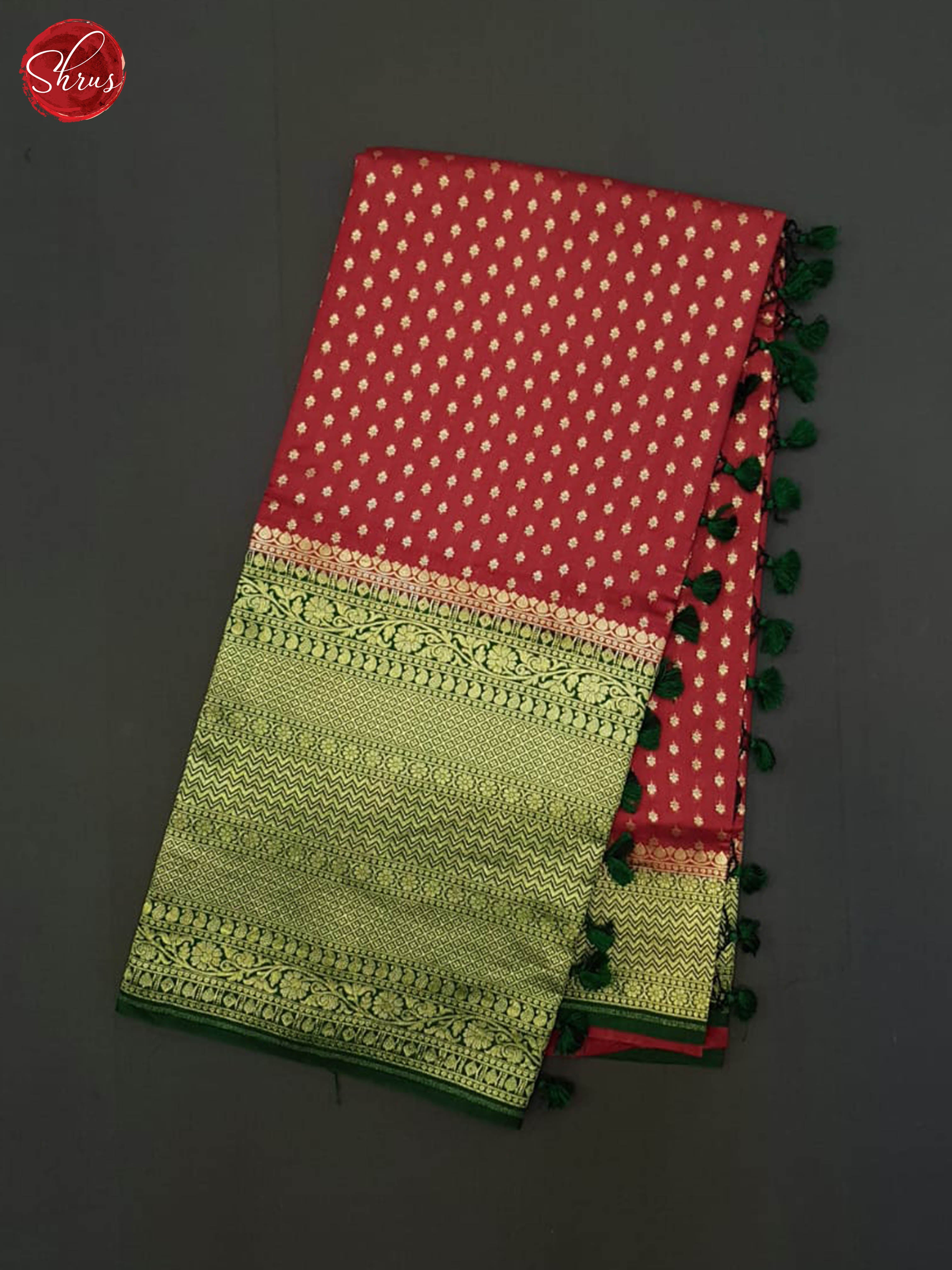 Red And Green- Khatan Saree - Shop on ShrusEternity.com