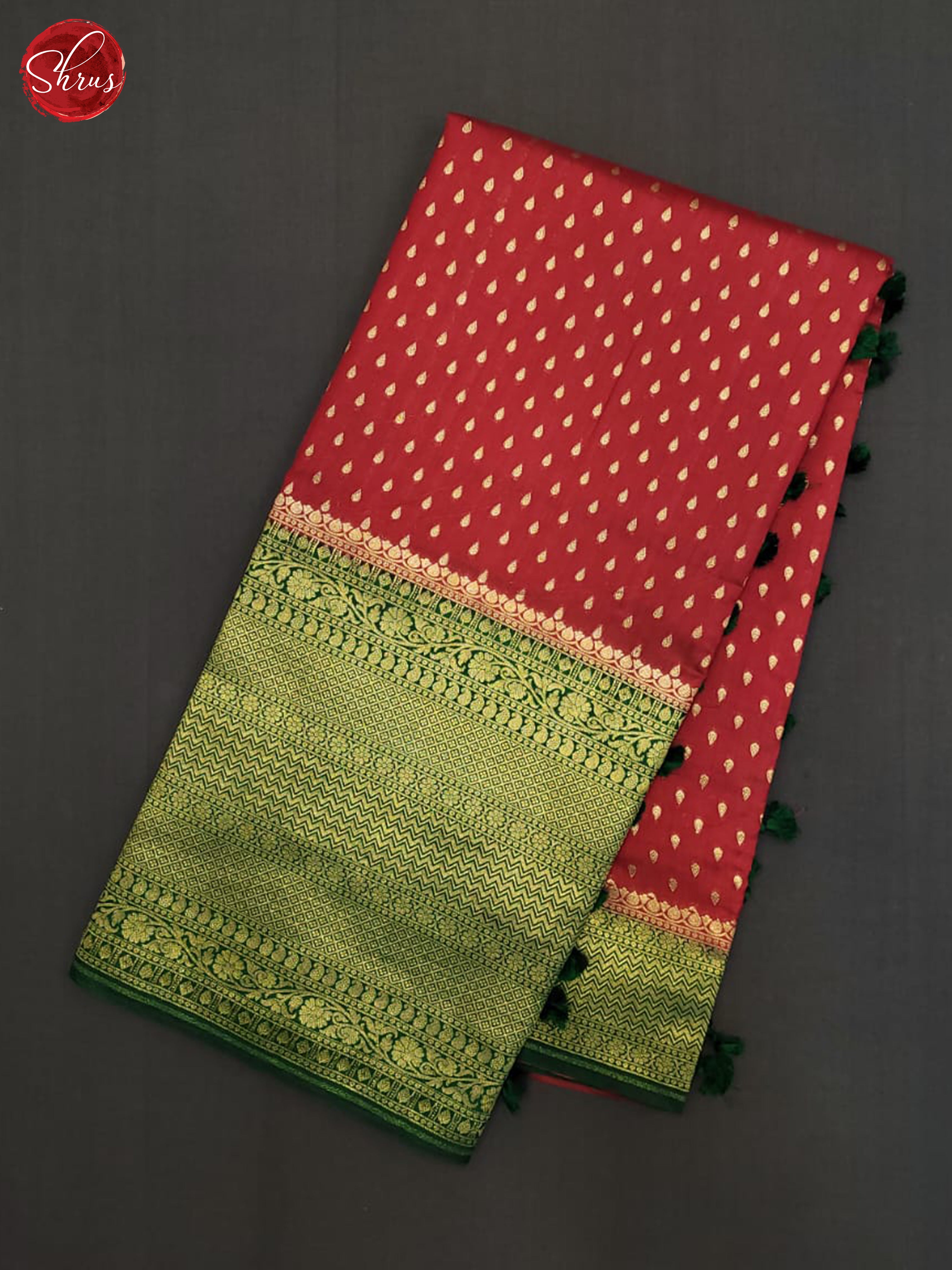 Red & Green - Khatan Saree - Shop on ShrusEternity.com