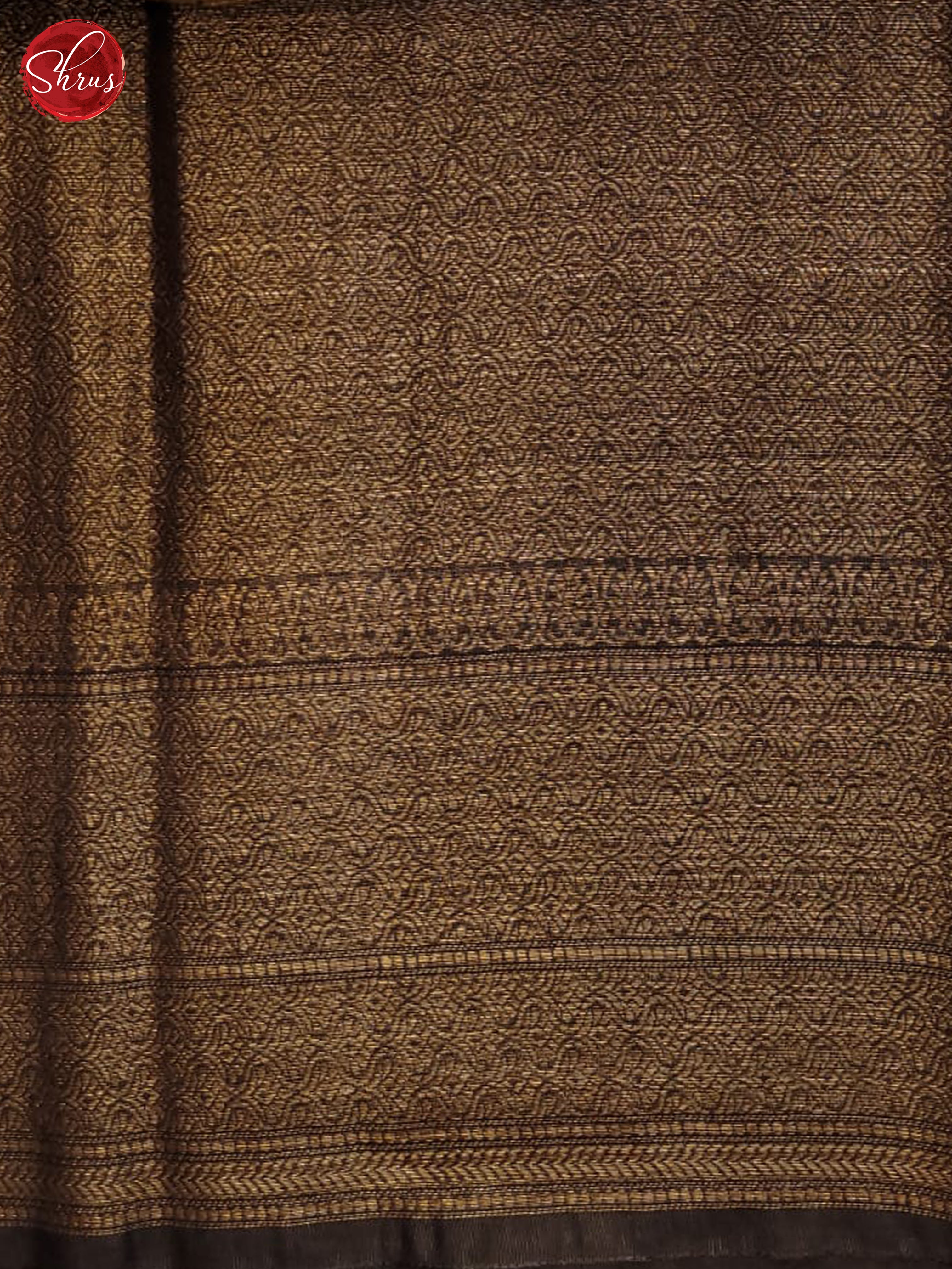 Brown(Single Tone) - Linen print Saree - Shop on ShrusEternity.com