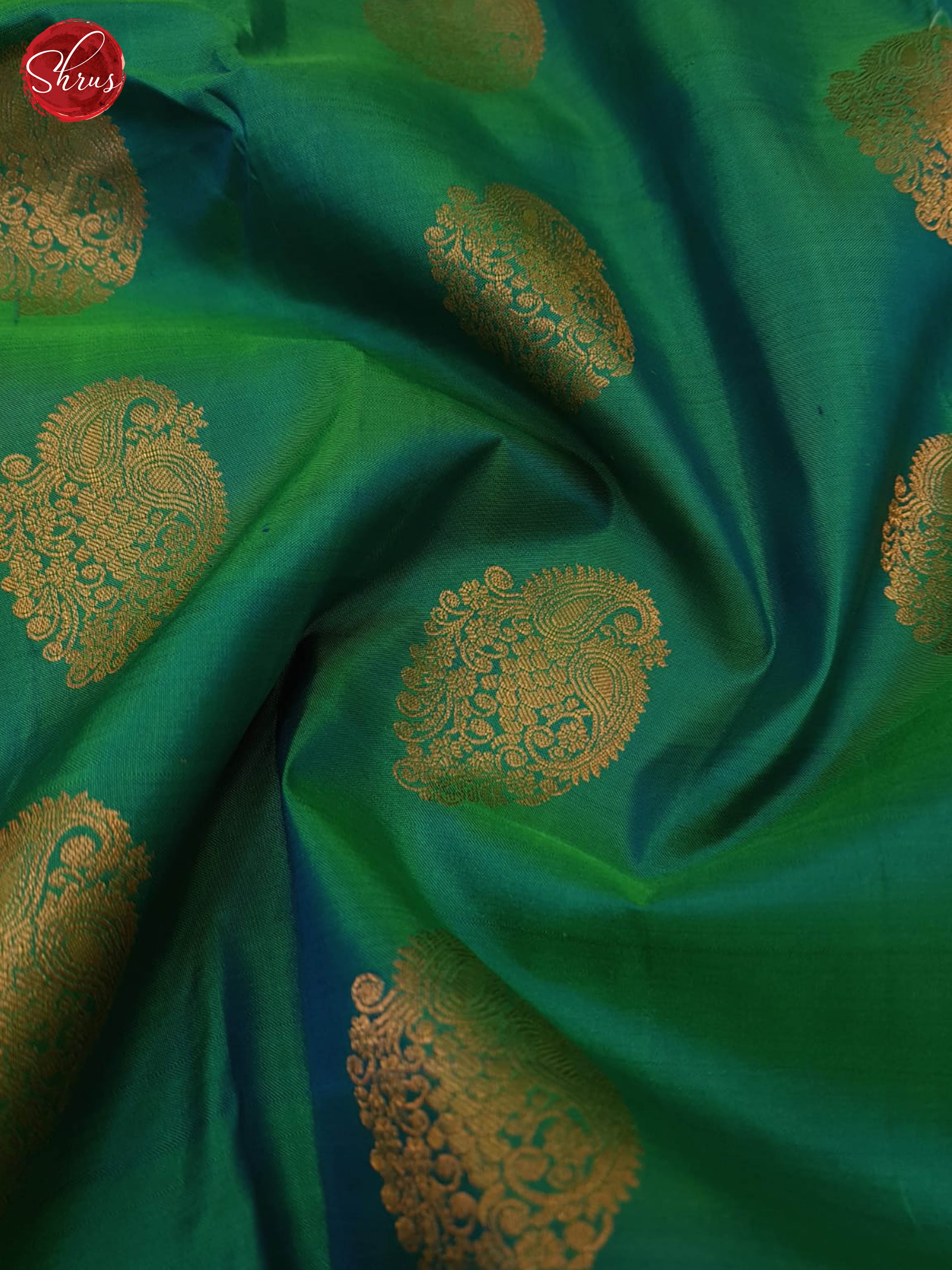 Peacock Green And Wine-Kanchipuram Silk Saree - Shop on ShrusEternity.com