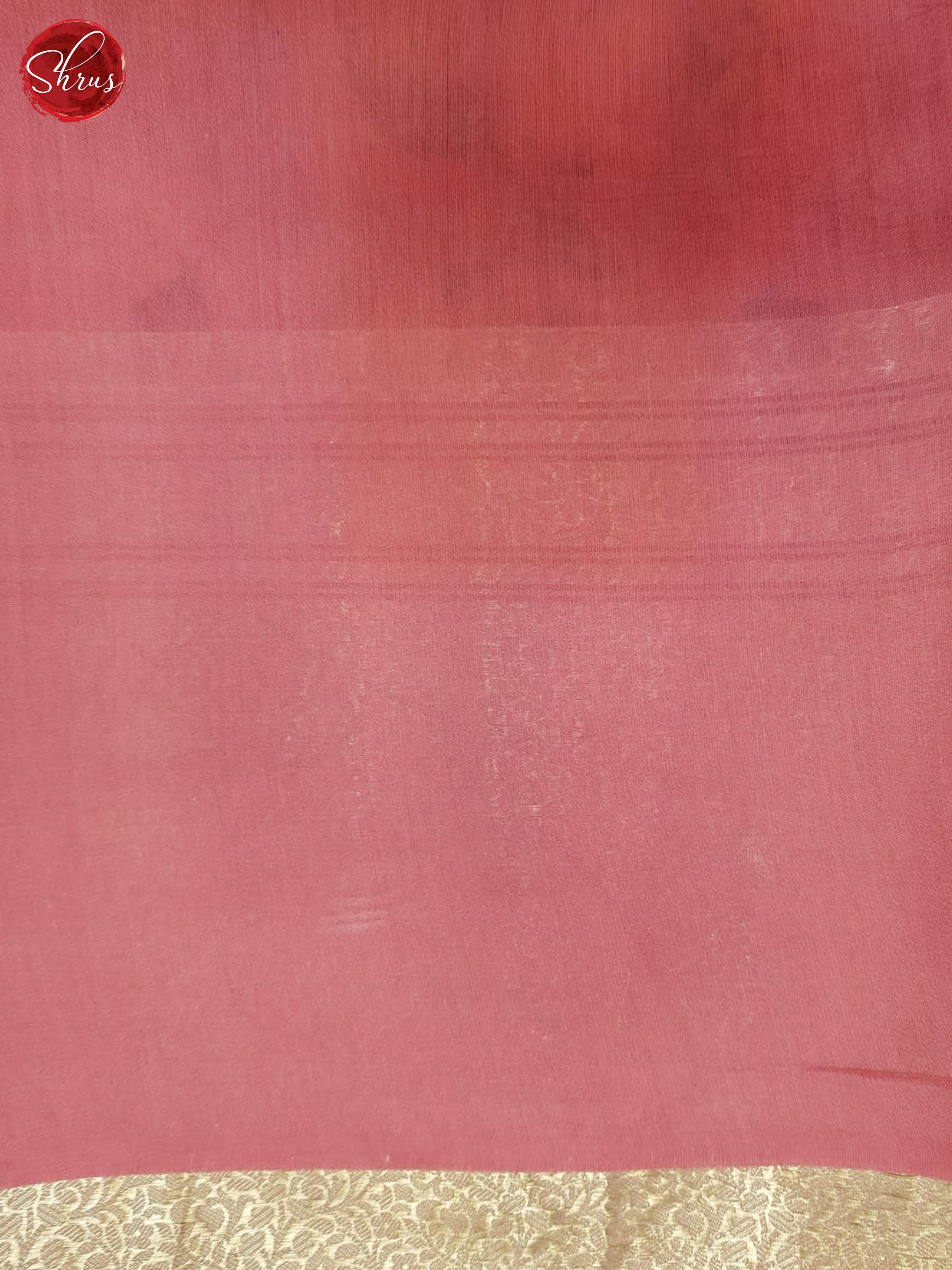 Pink(SIngle Tone) - Organza Saree - Shop on ShrusEternity.com