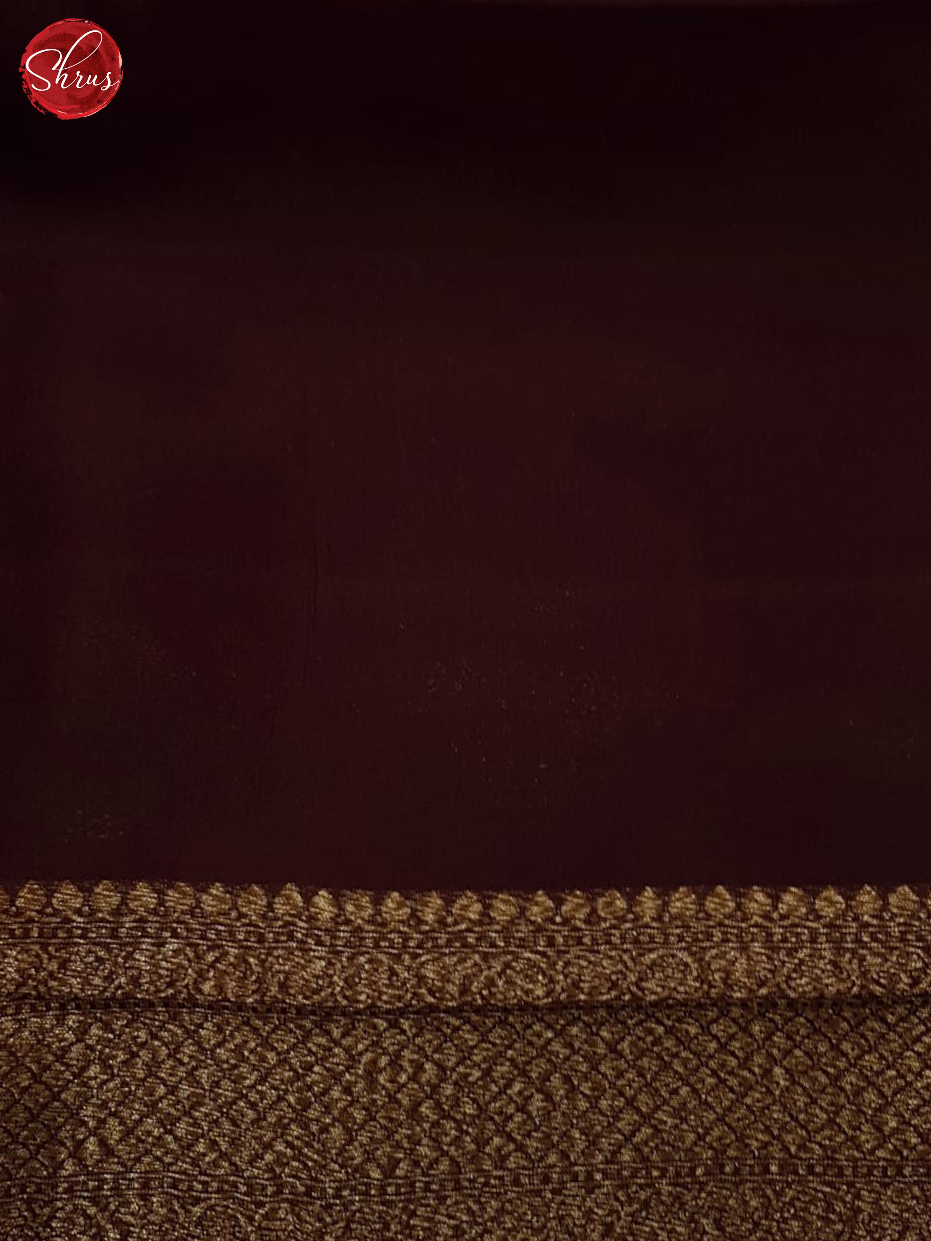 Deep Wine(Single Tone) - Organza Saree - Shop on ShrusEternity.com