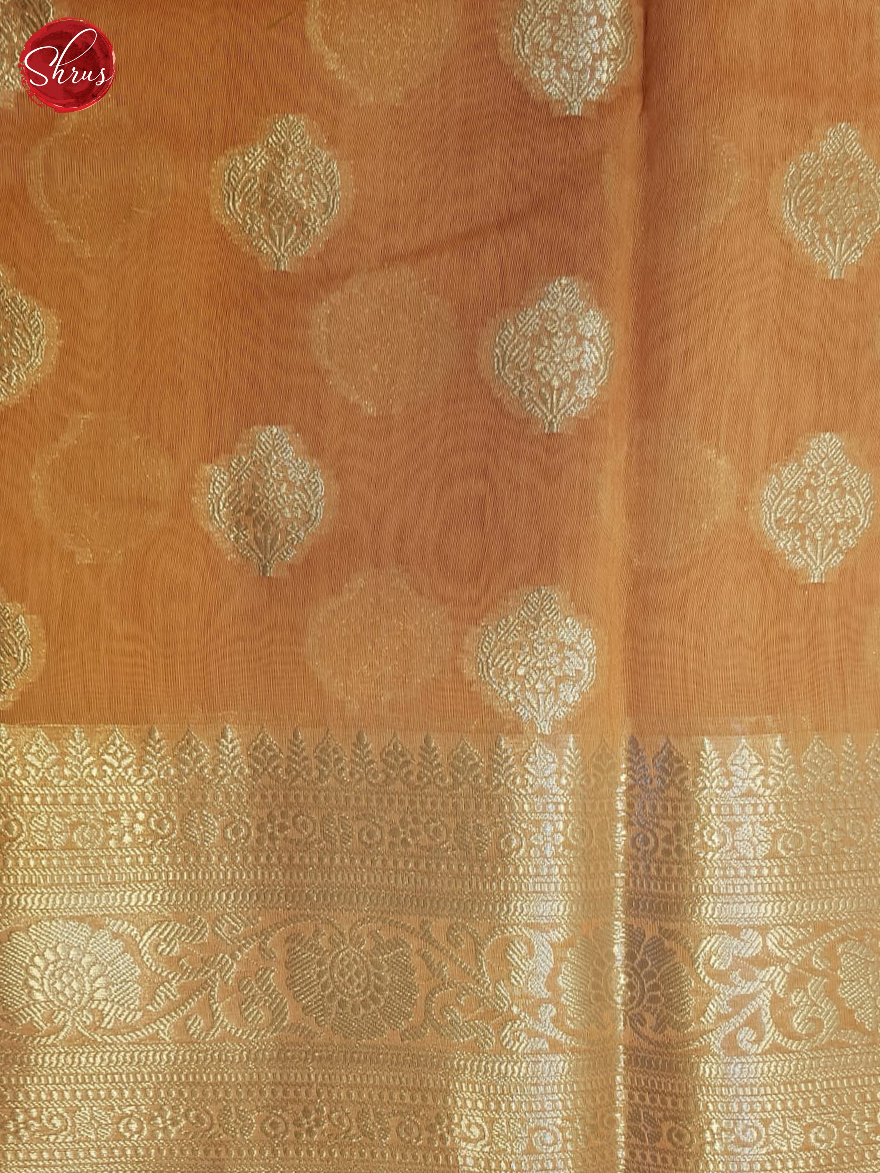 Pale Orange(Single Tone) - North Silk Cotton Saree - Shop on ShrusEternity.com