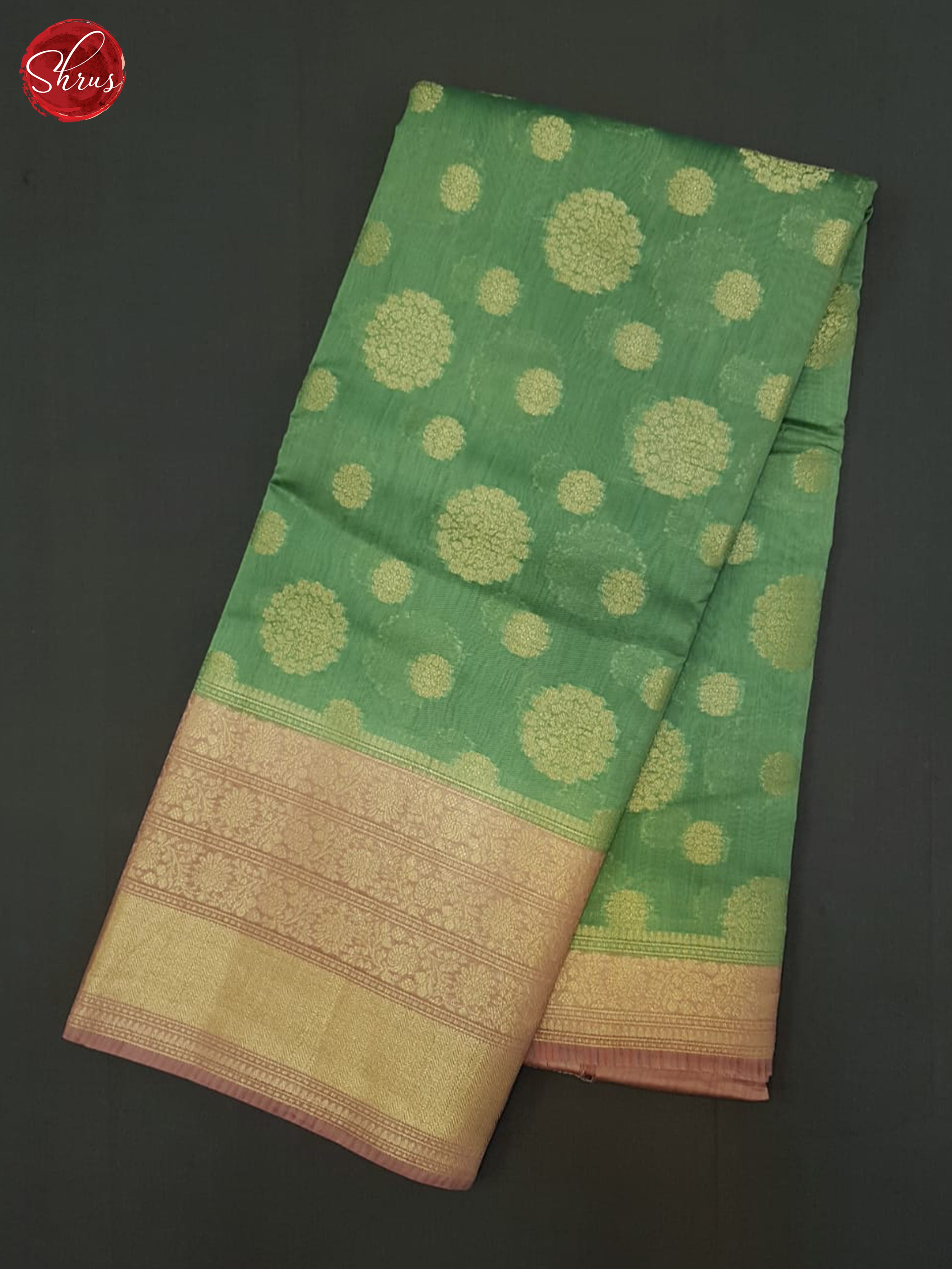 Green & Pink  -North Silk Cotton Saree - Shop on ShrusEternity.com