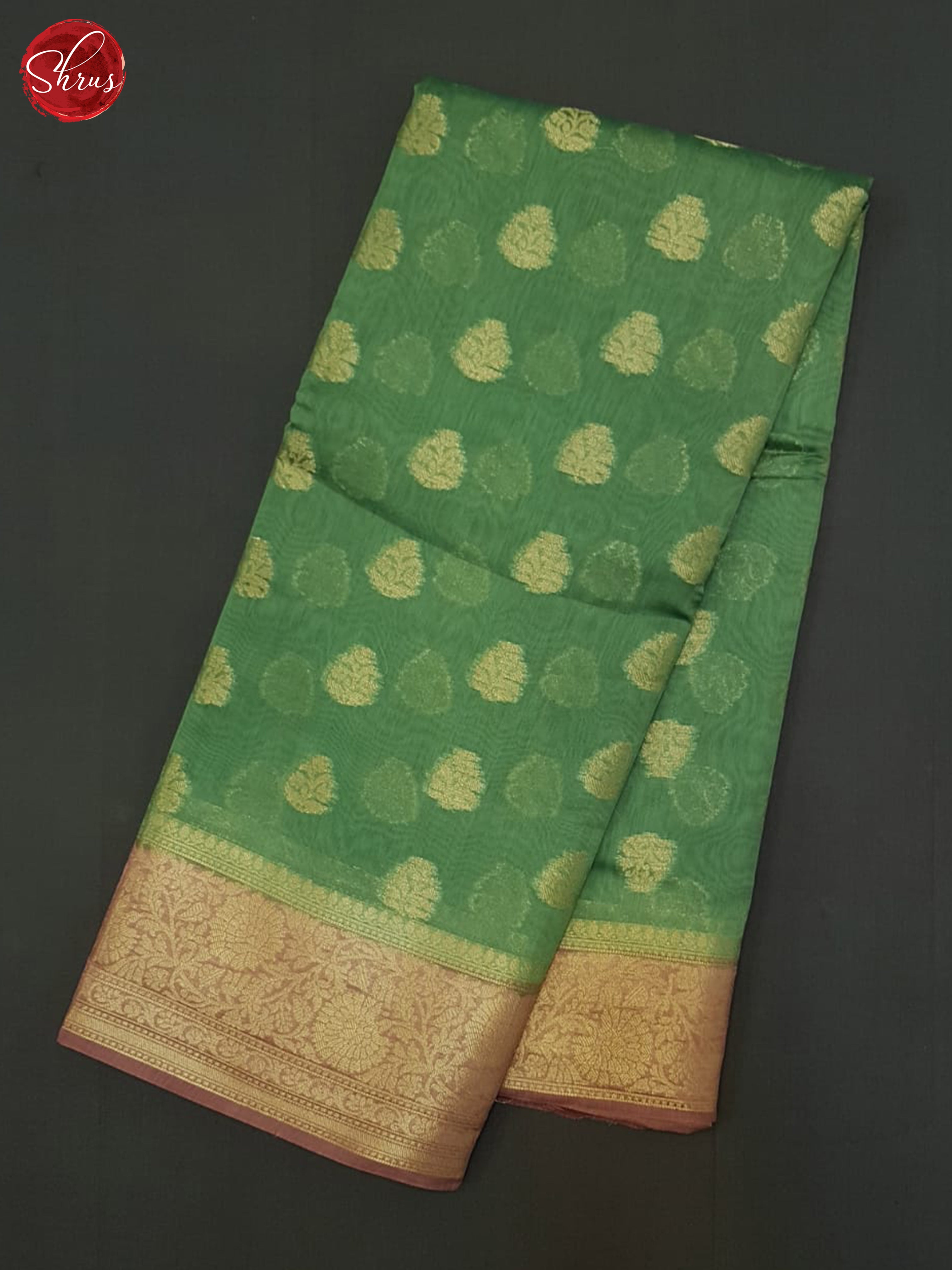 Green  & Pink - North Silk Cotton Saree - Shop on ShrusEternity.com