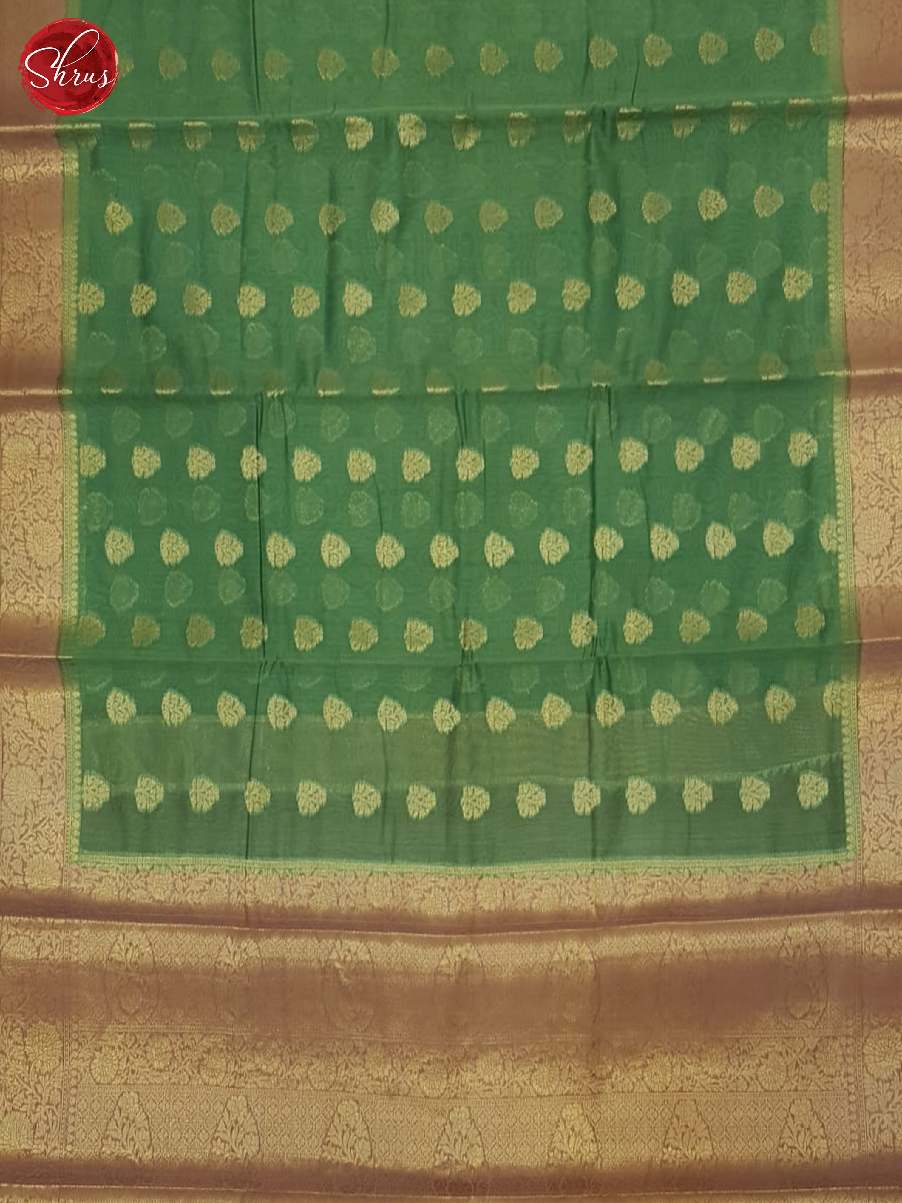 Green  & Pink - North Silk Cotton Saree - Shop on ShrusEternity.com