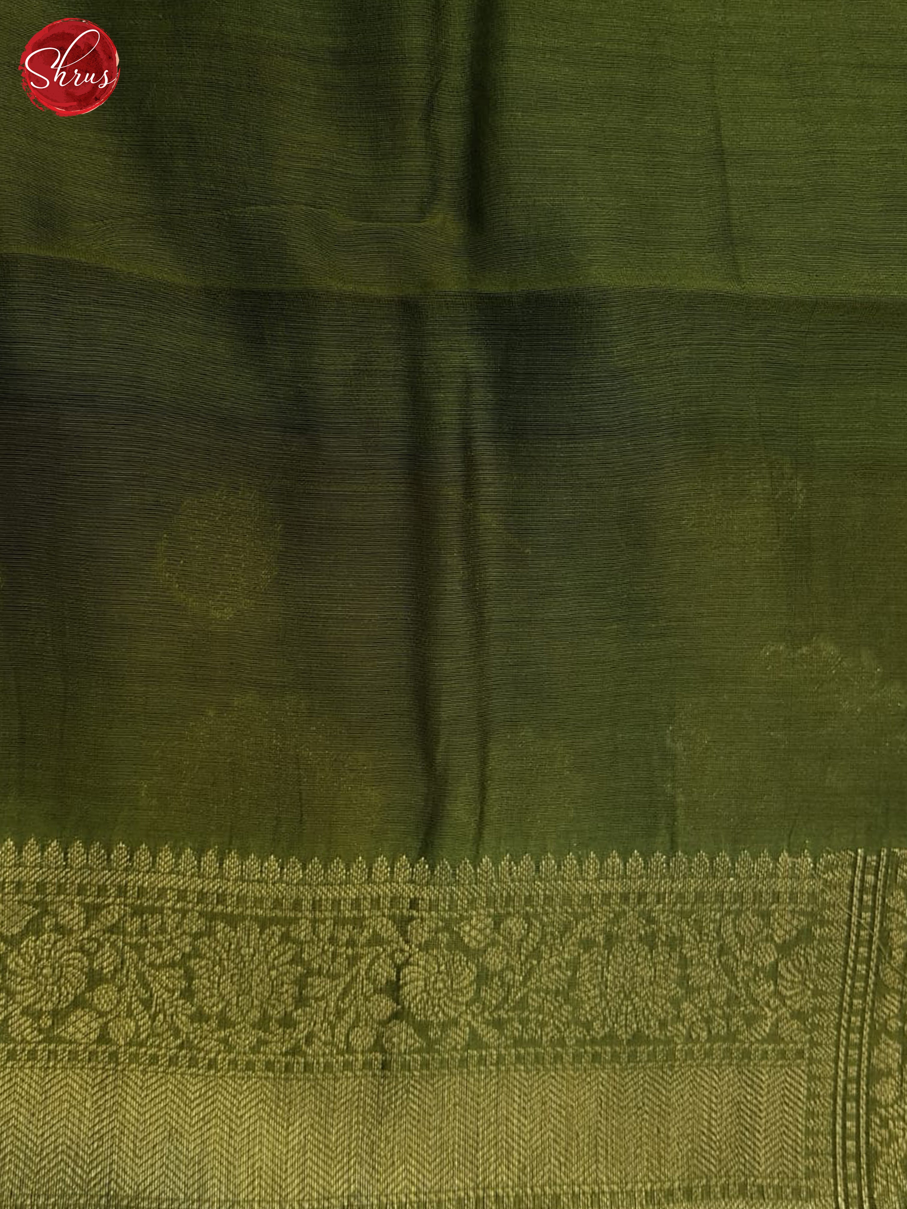 Brown & Green  - North Silk Cotton Saree - Shop on ShrusEternity.com