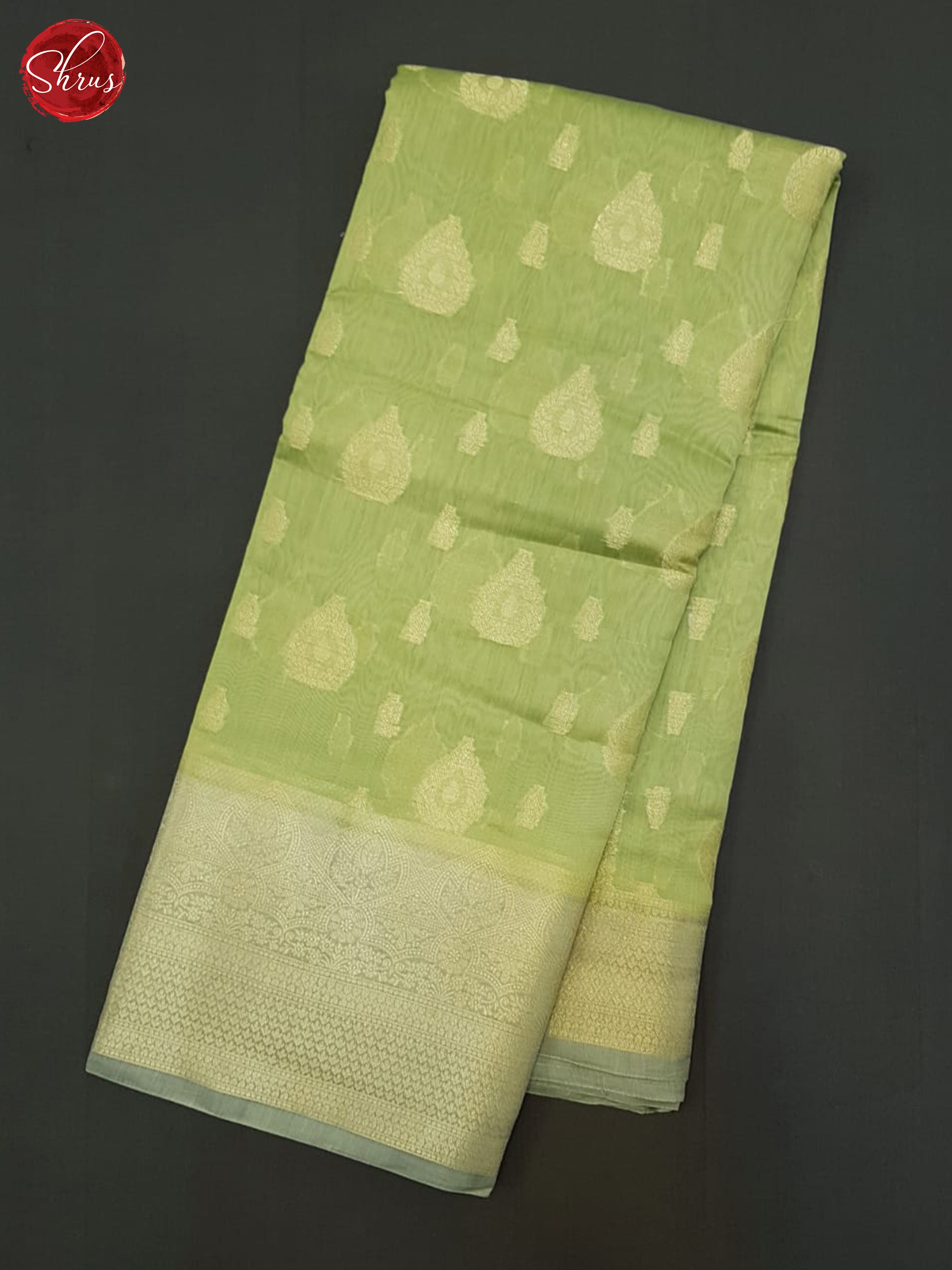 Green & Grey - North Silk Cotton Saree - Shop on ShrusEternity.com