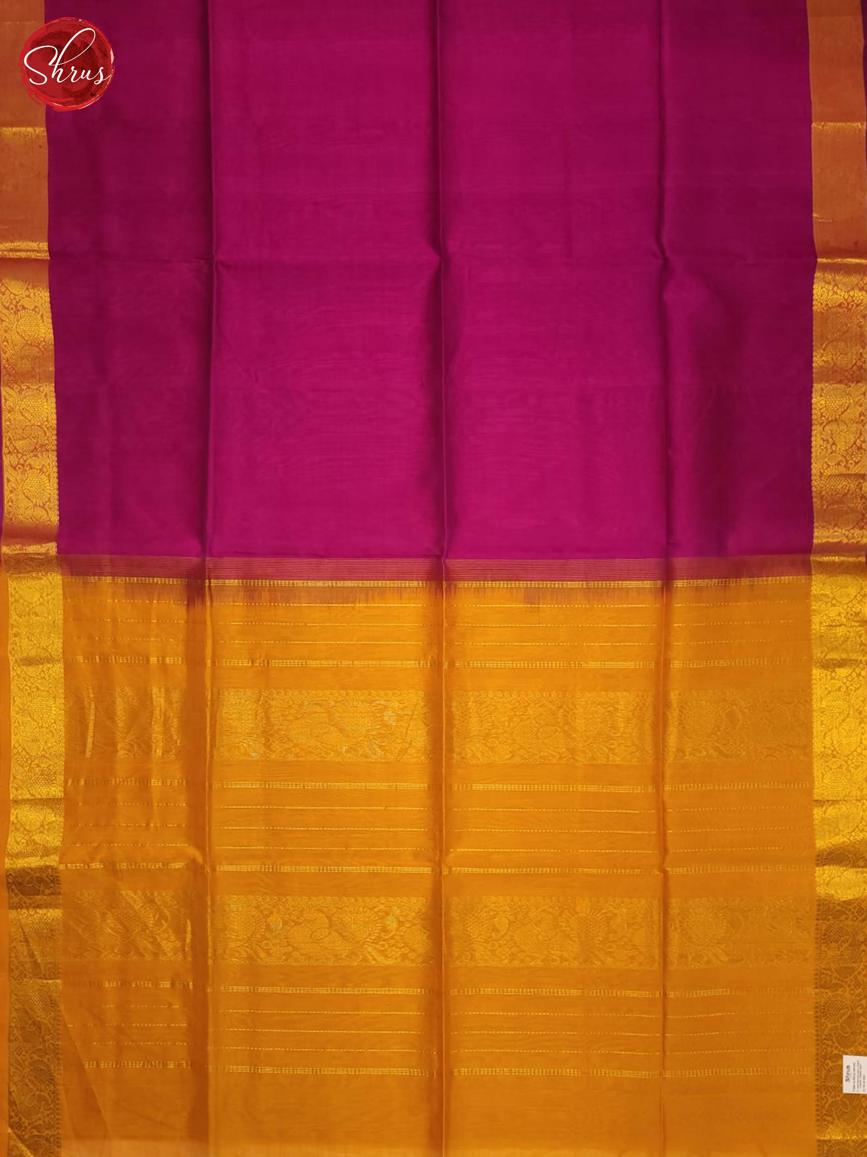 vadamalli and mustard-Silk cotton saree - Shop on ShrusEternity.com