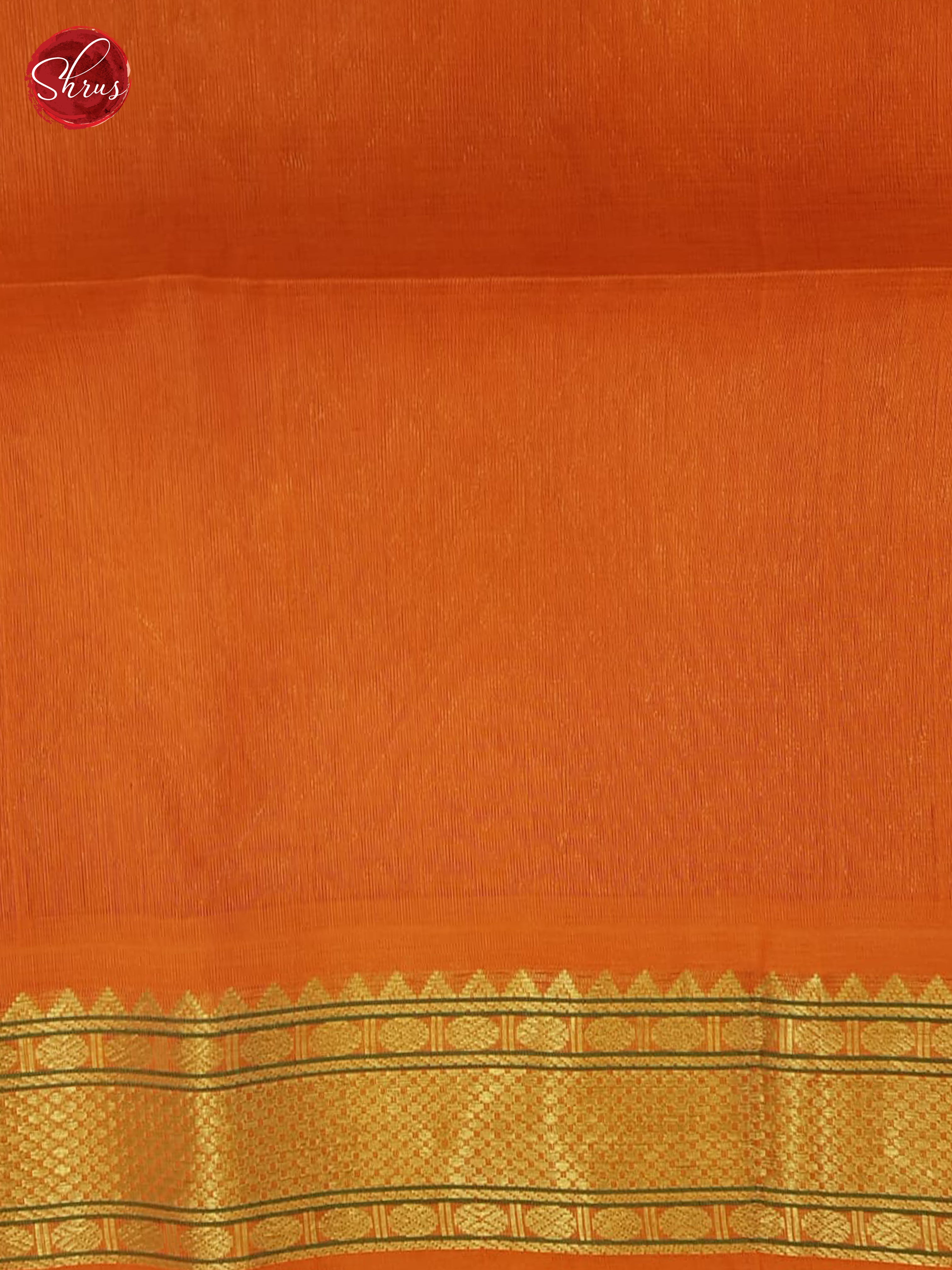 Green And Orange- Silk cotton sarees - Shop on ShrusEternity.com