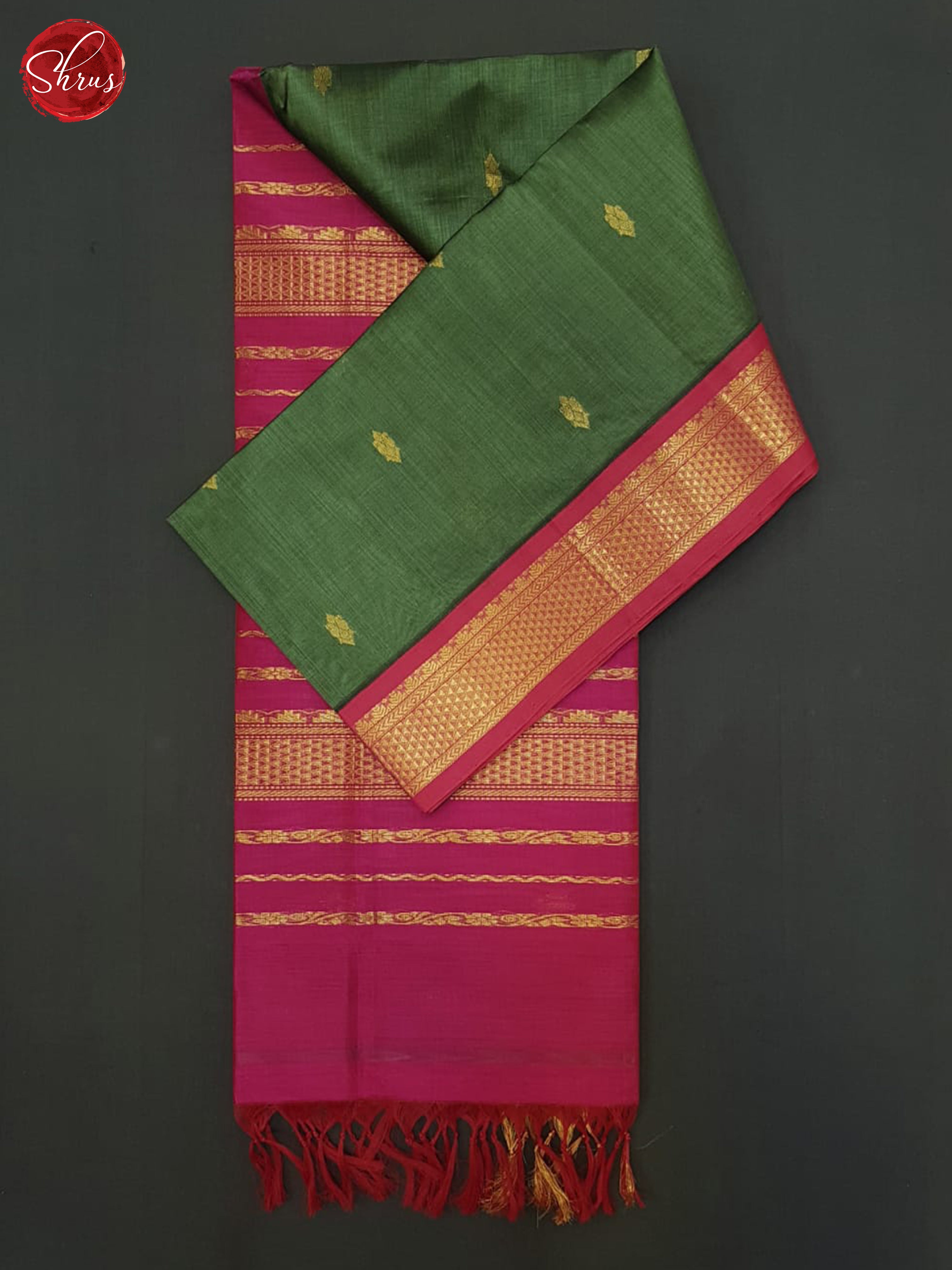 BHS01920 - Silk Cotton Saree - Shop on ShrusEternity.com