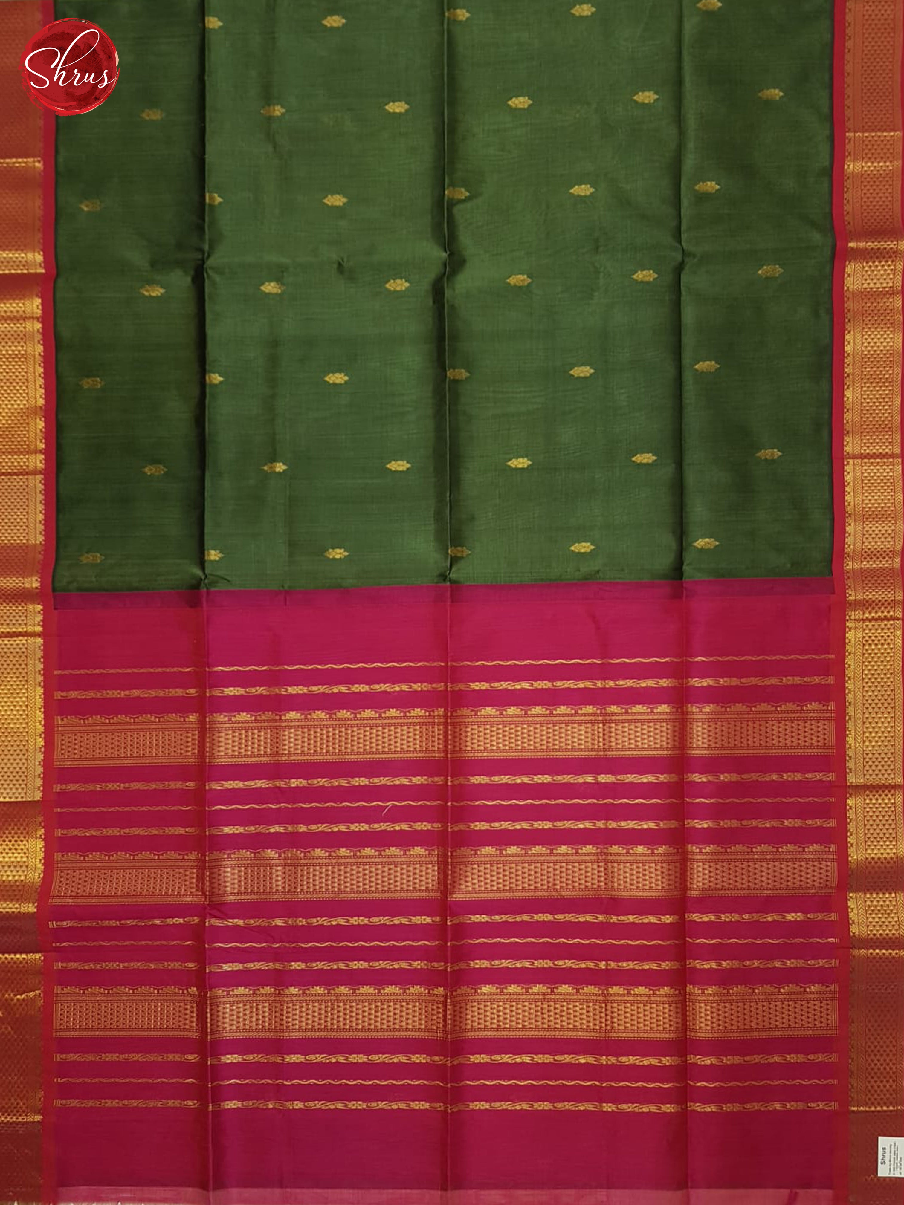 BHS01920 - Silk Cotton Saree - Shop on ShrusEternity.com