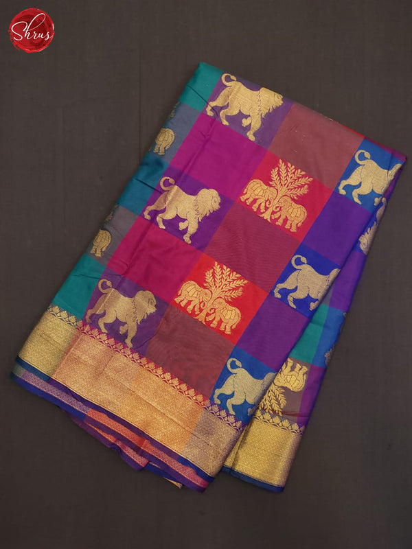 Kanchipuram Finished Borderless Semi Silk Saree | Ready- to-wear | KRK