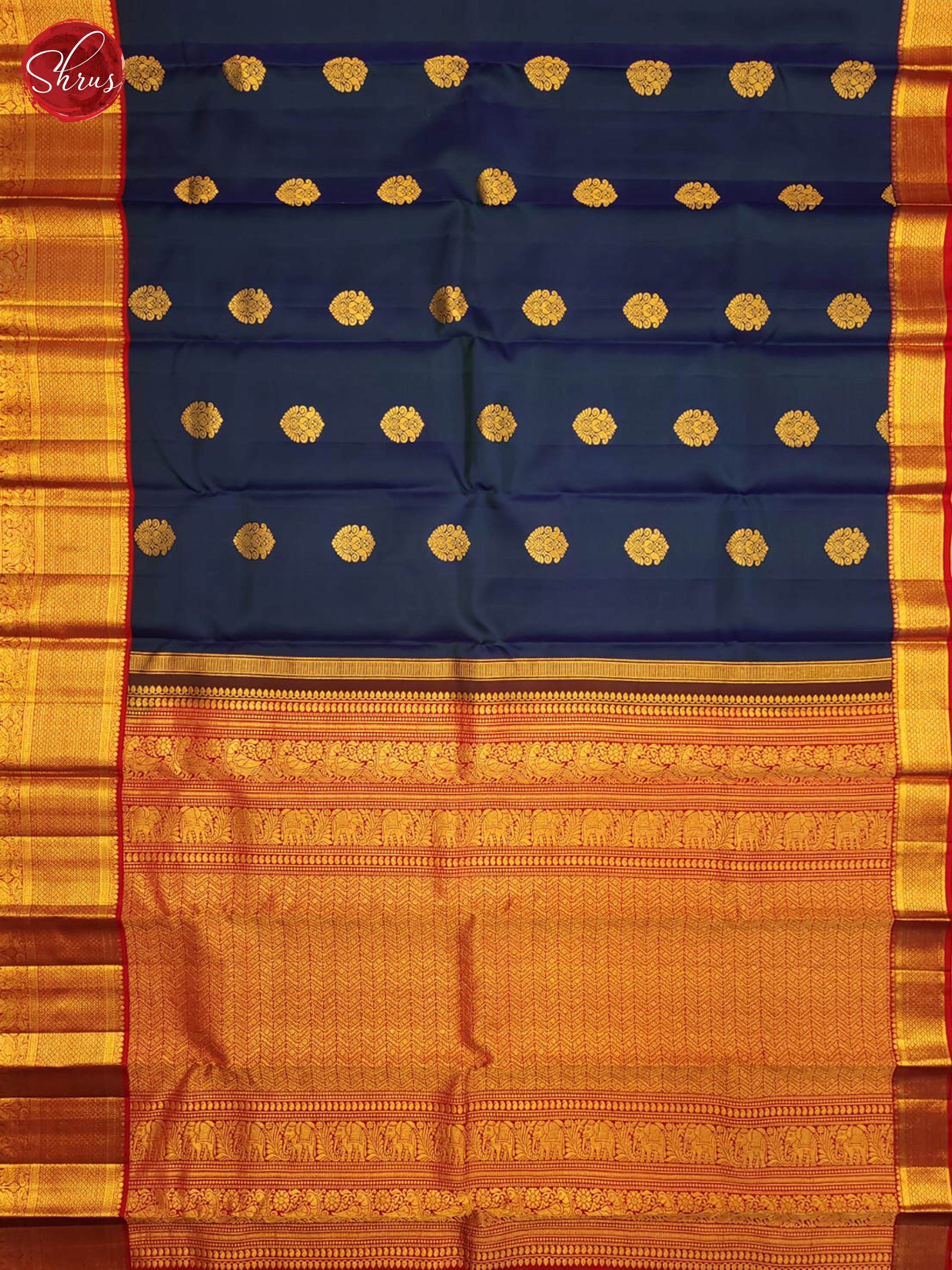BHS03091 - Kanchipuram silk Saree - Shop on ShrusEternity.com