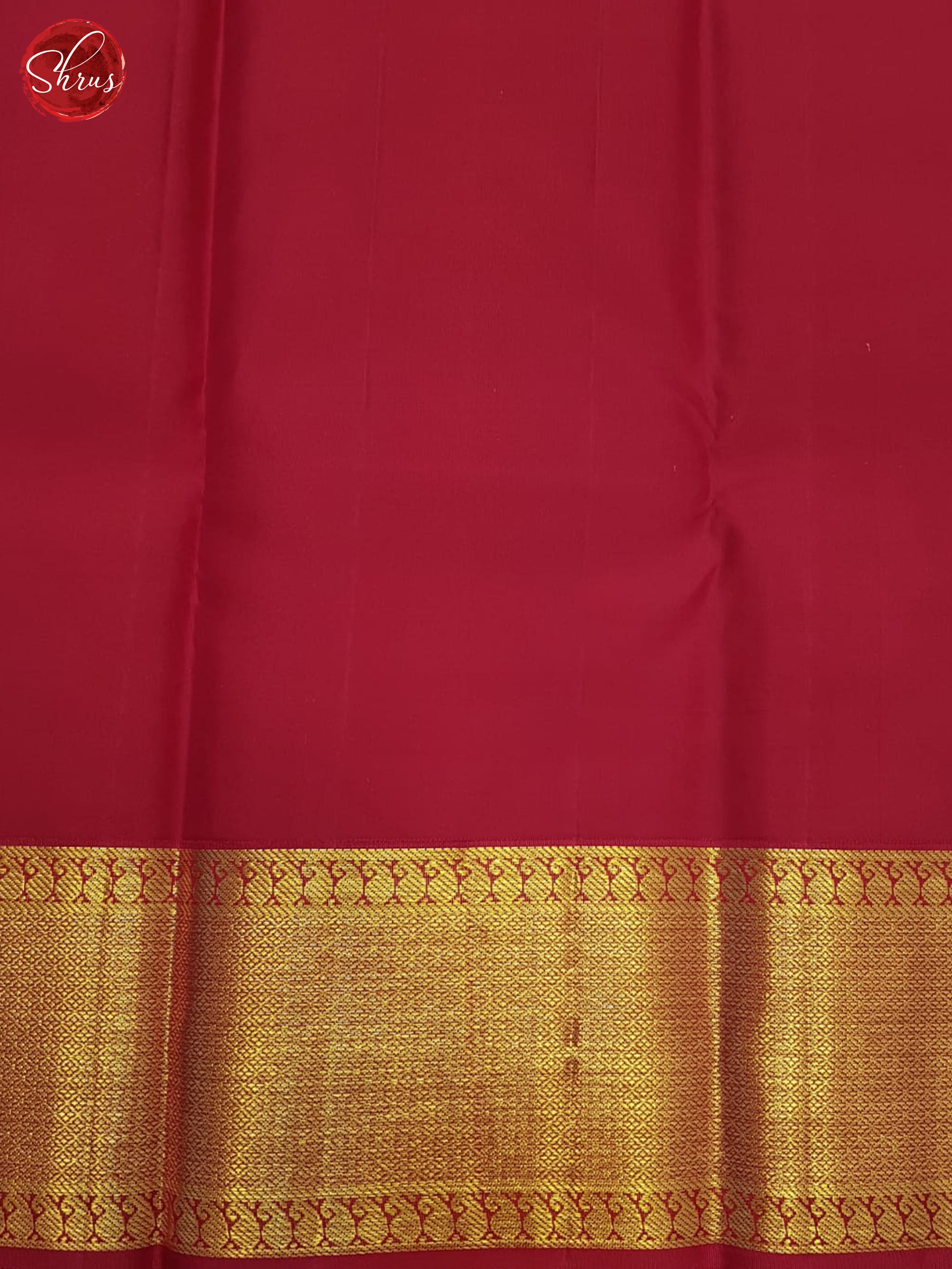 Blue And Red-Kanchipuram silk saree - Shop on ShrusEternity.com