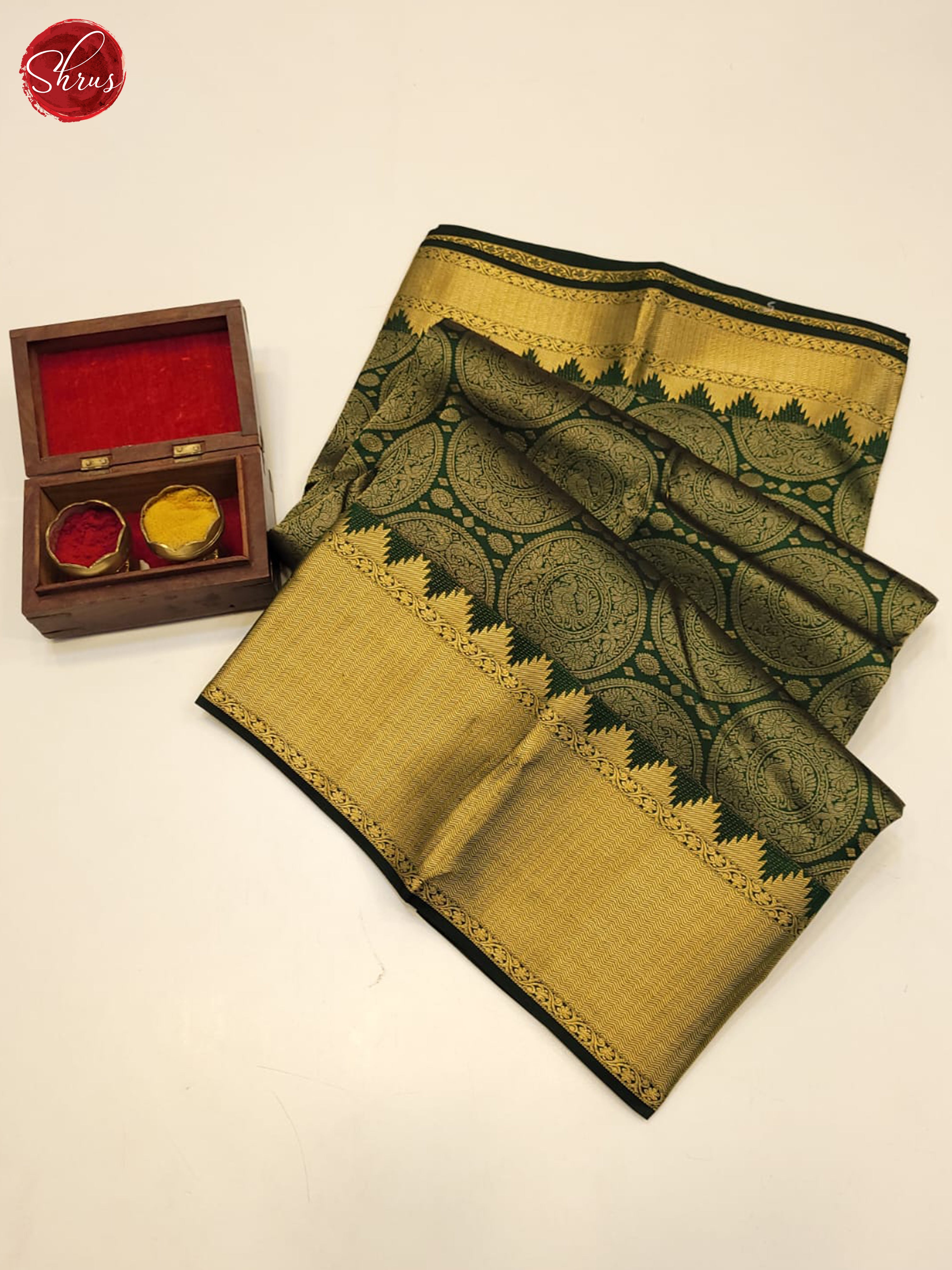 BHS03120 - Kanchipuram silk Saree - Shop on ShrusEternity.com