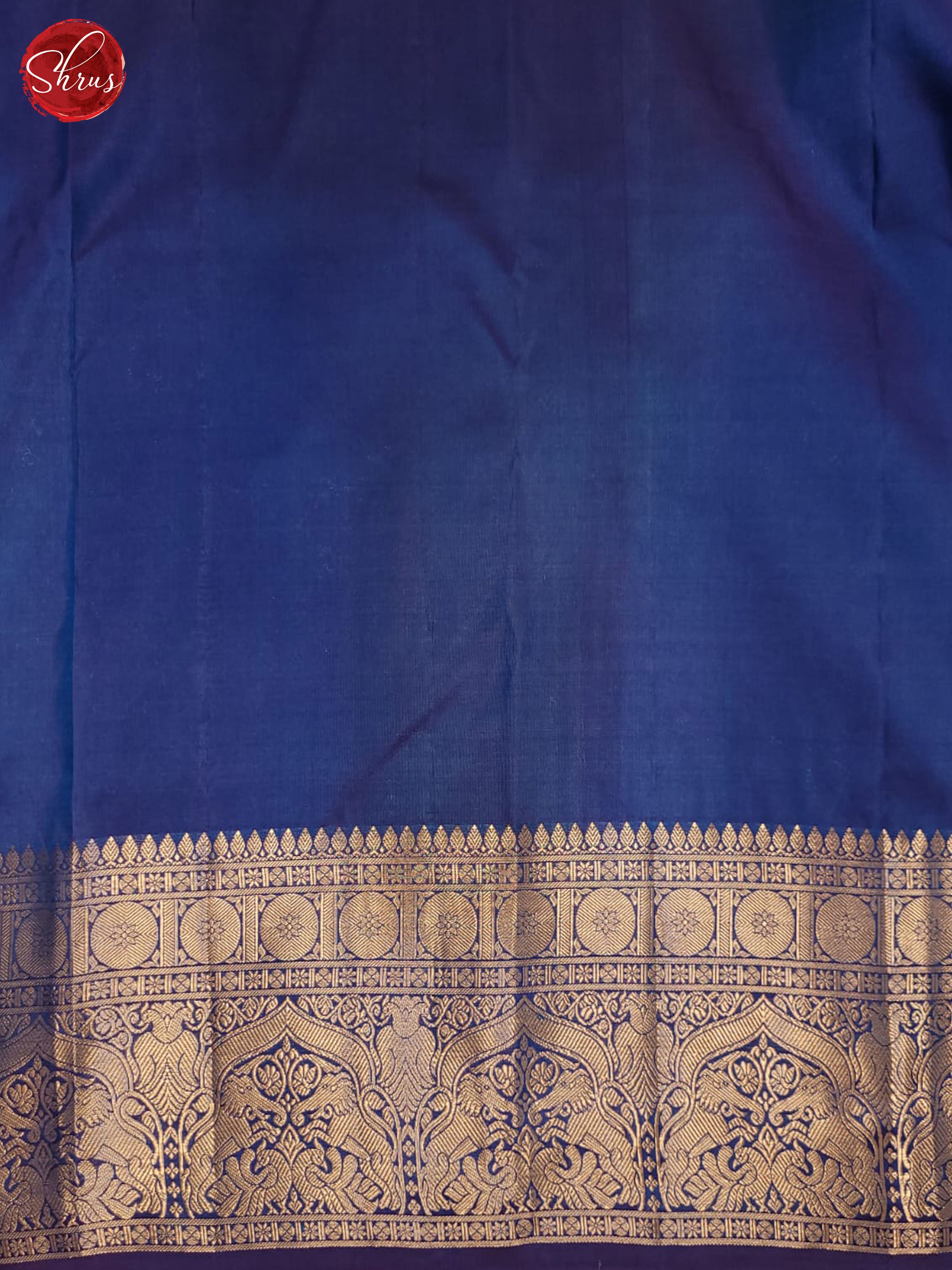 Blue(Single tone) - Kanchipuram silk Saree - Shop on ShrusEternity.com