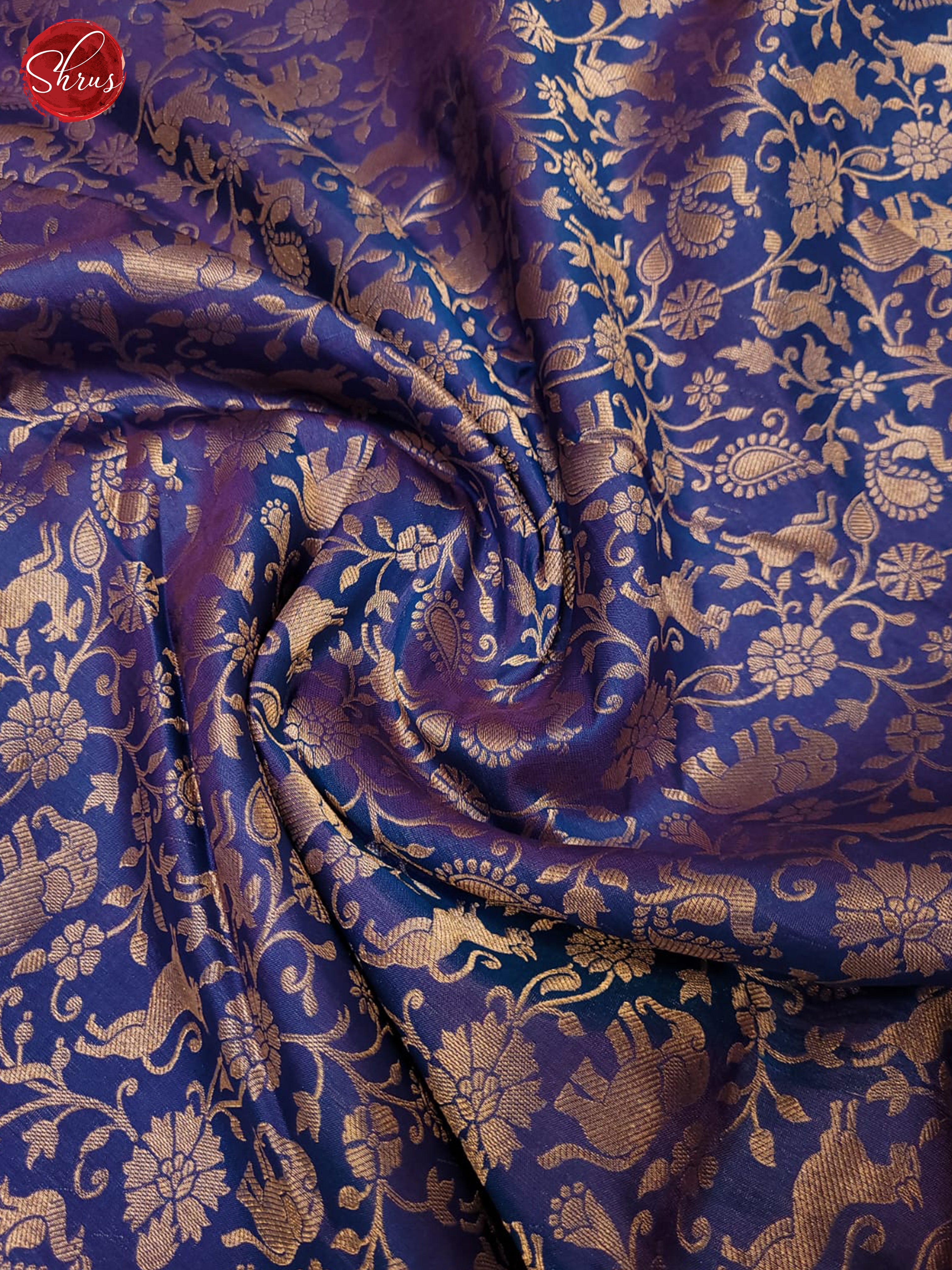 Blue(Single tone) - Kanchipuram silk Saree - Shop on ShrusEternity.com