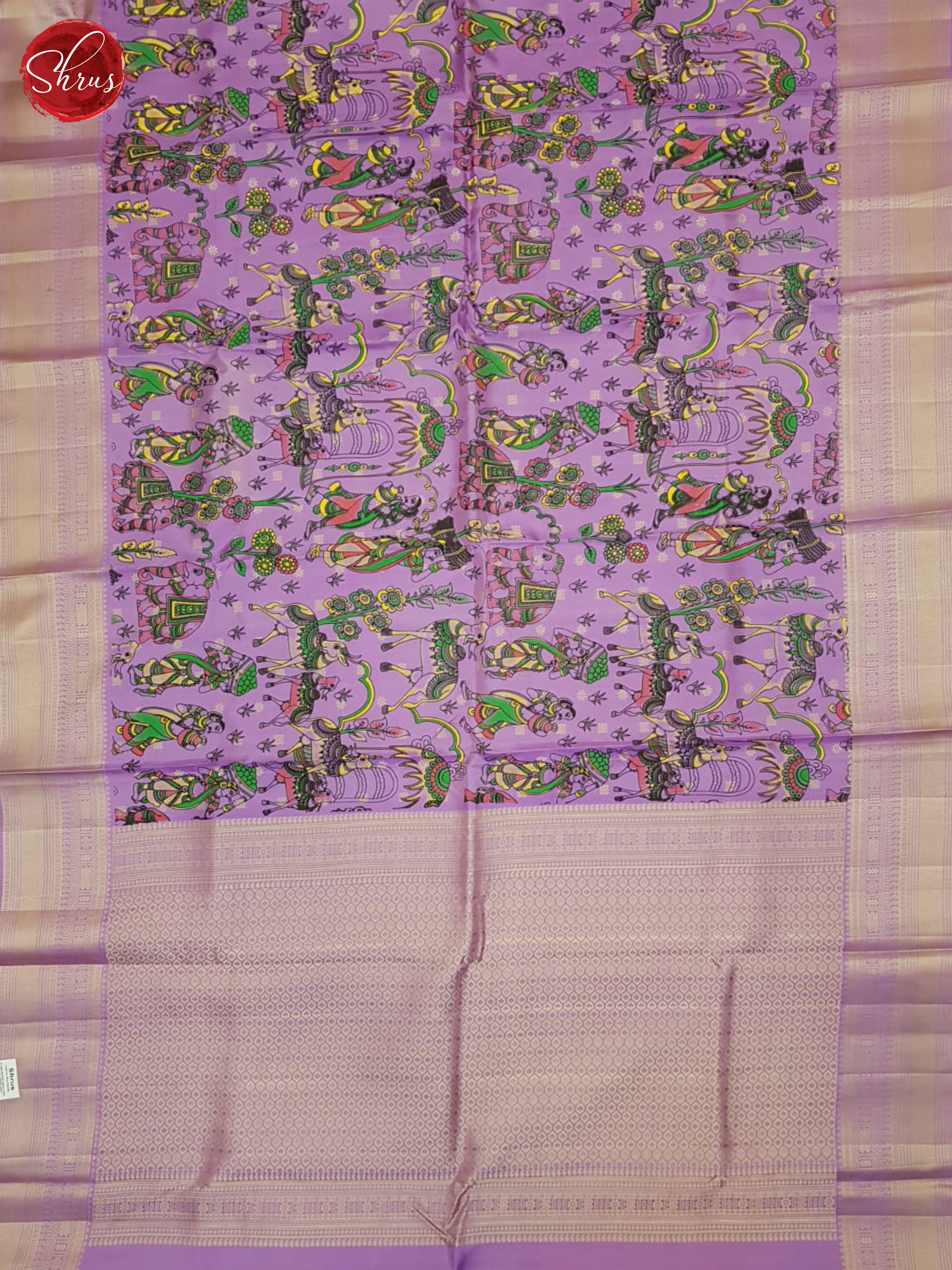 Lavender(Single Tone) - kanchipuram Silk Saree - Shop on ShrusEternity.com