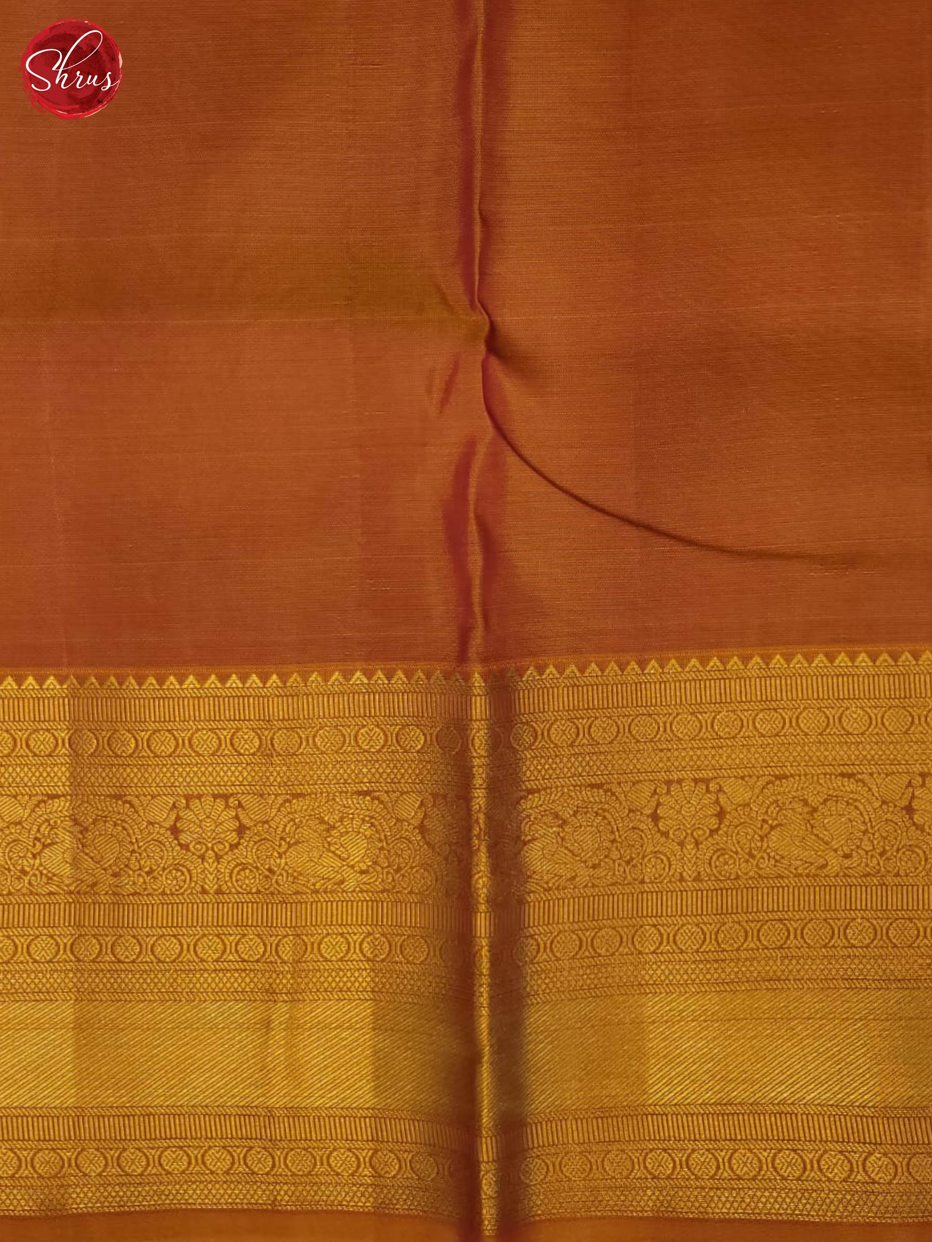 purple and mustard- Kanchipuram Half-pure Silk Saree - Shop on ShrusEternity.com