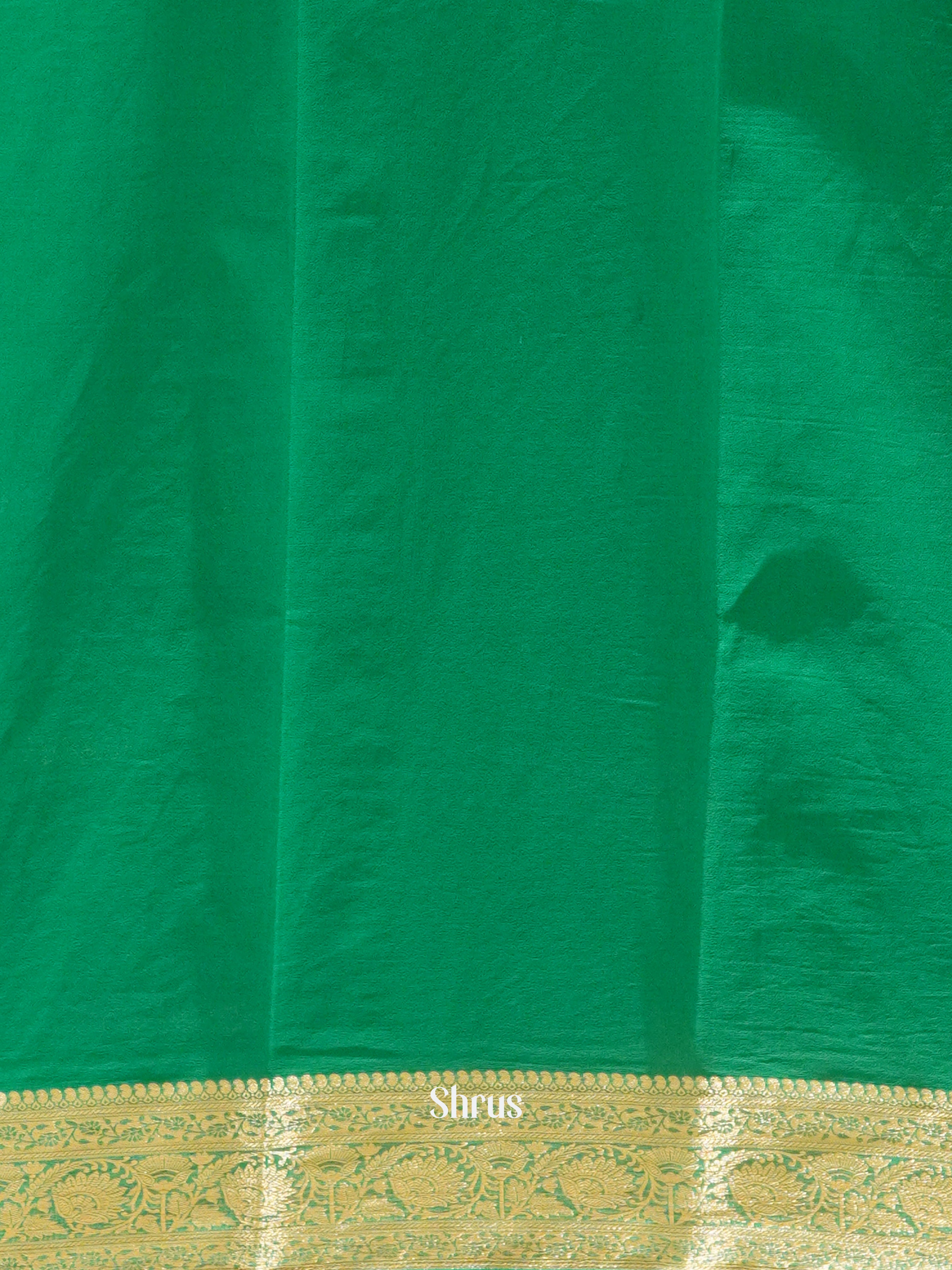 Green(Single Tone) - Semi Georgette Saree