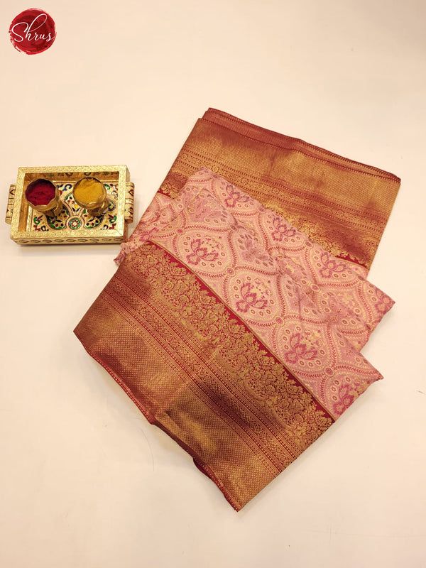 Pink(Single Tone)- Kanchipuram silk Saree - Shop on ShrusEternity.com