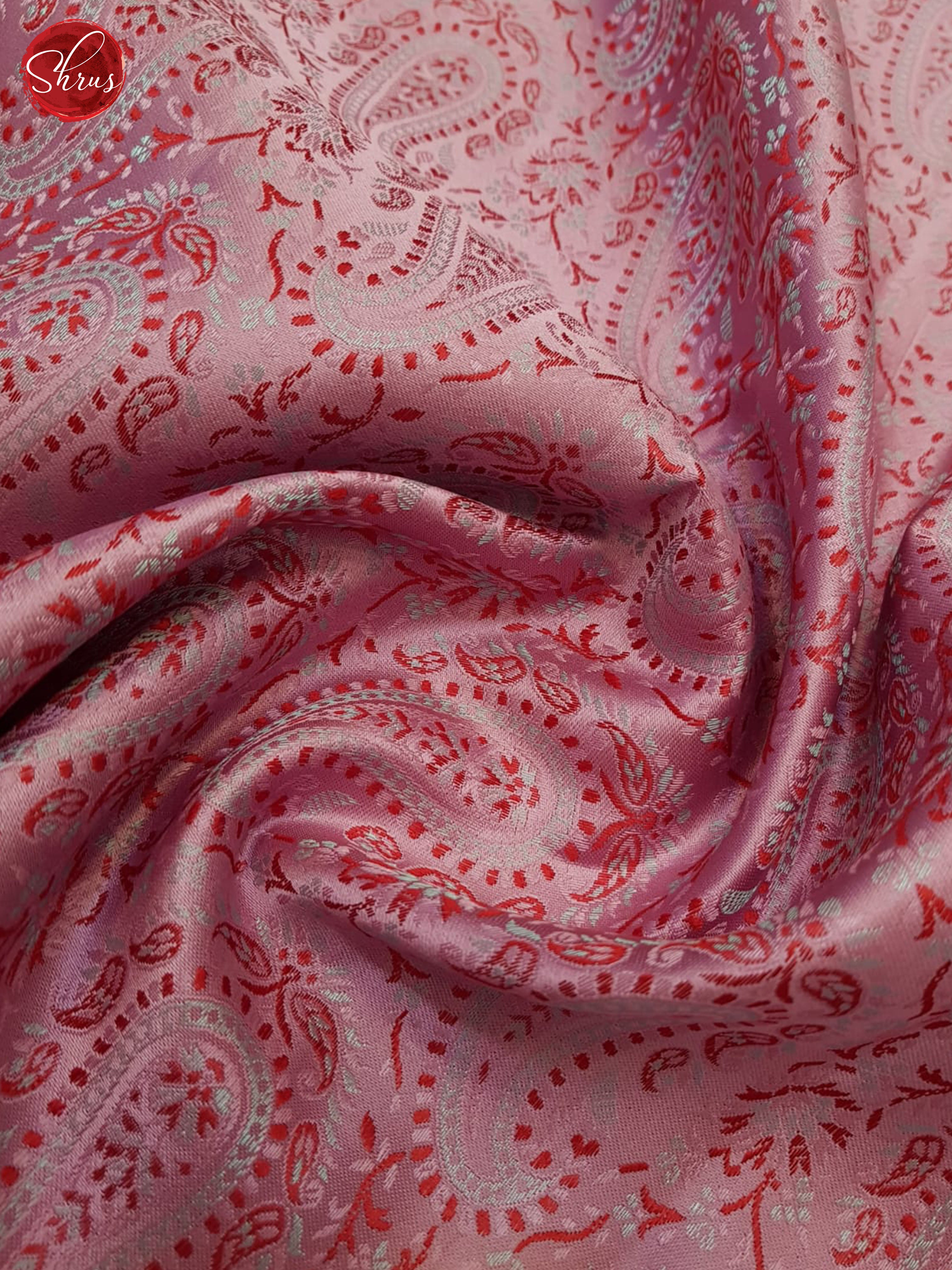 Pink And Red-Kanchipuram Silk saree - Shop on ShrusEternity.com