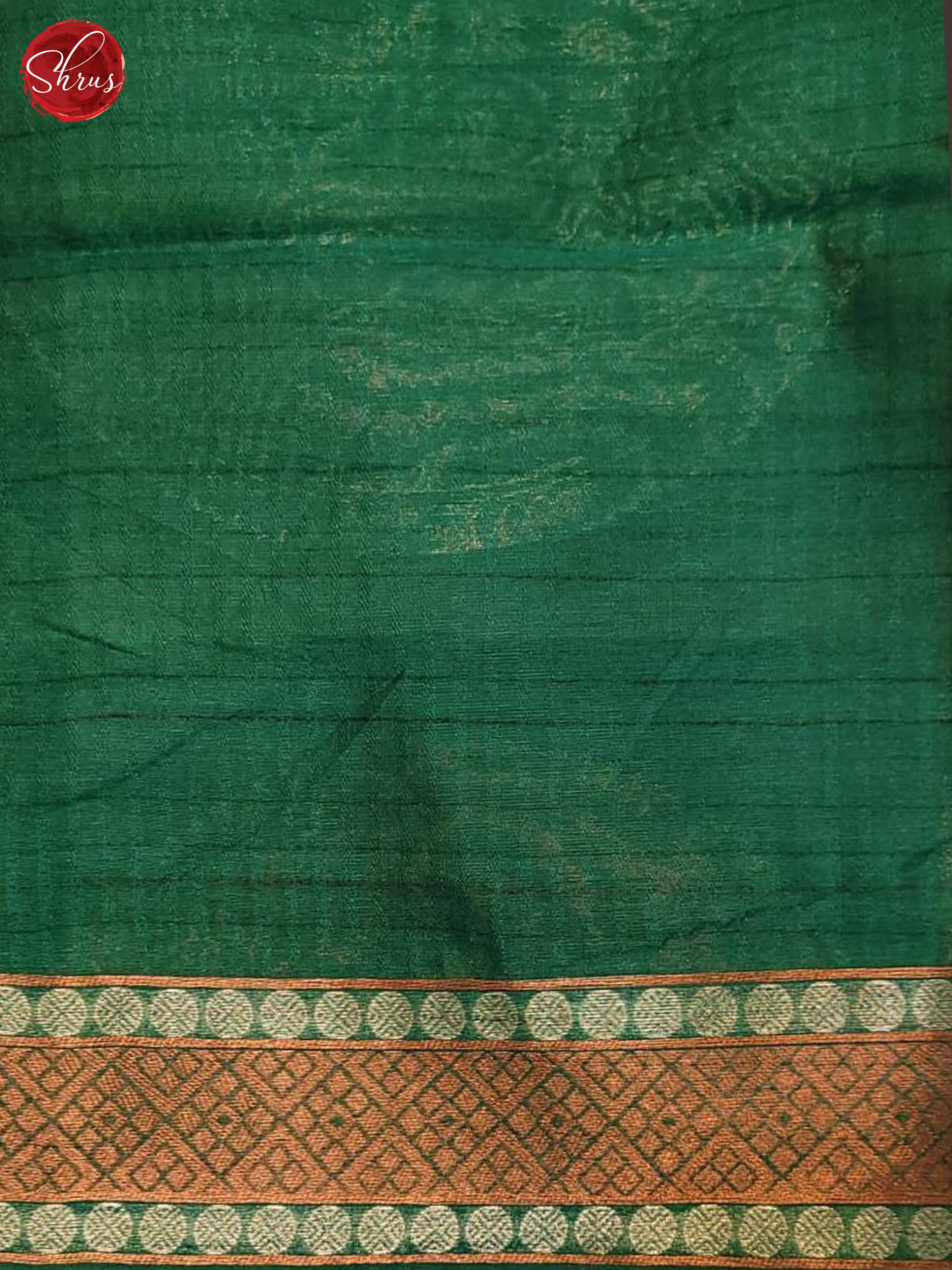 Green(SIngle Tone)  - Semi Tussar  Saree - Shop on ShrusEternity.com