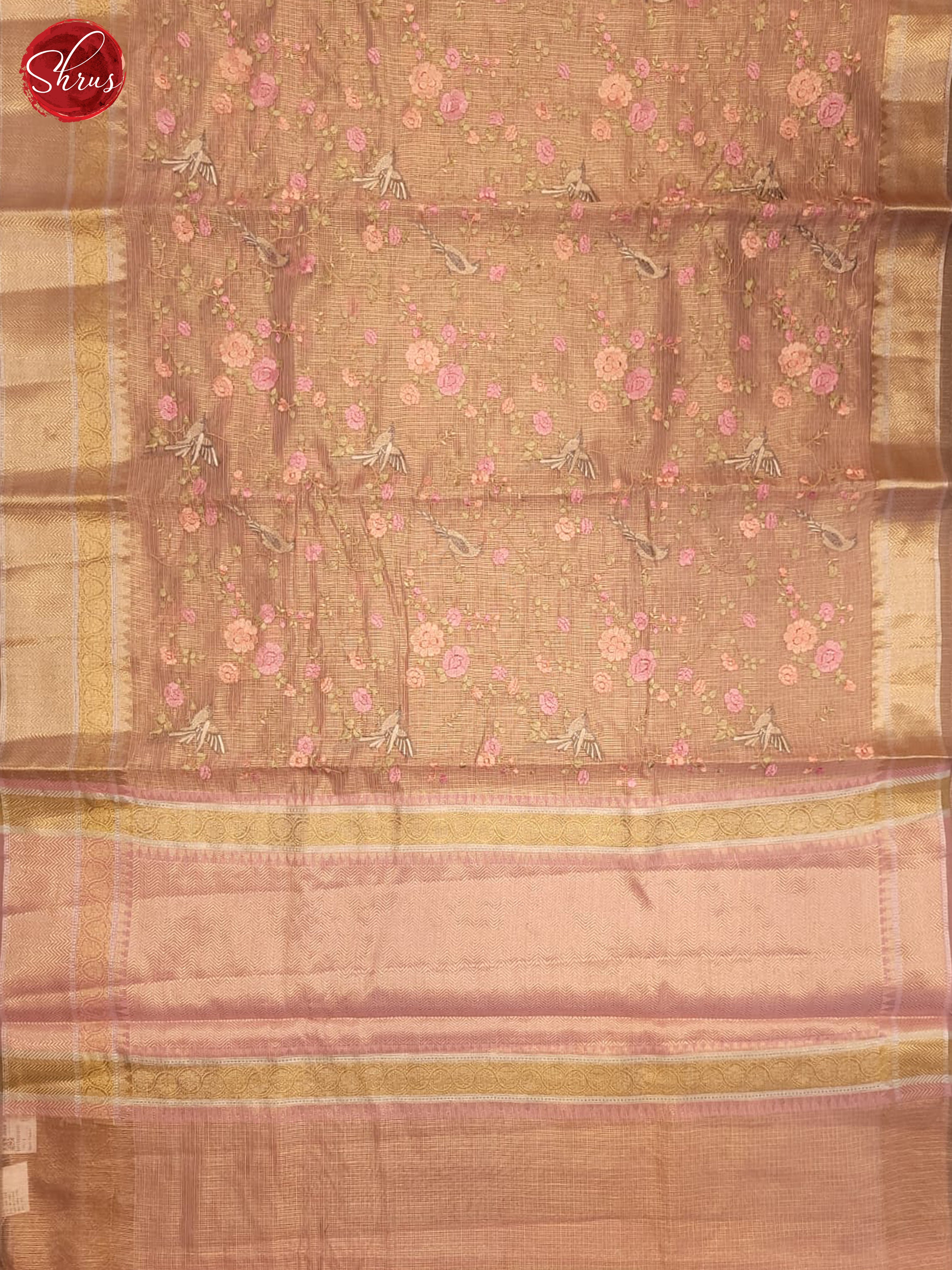 Pink(single Tone)- Semi tissue Saree - Shop on ShrusEternity.com