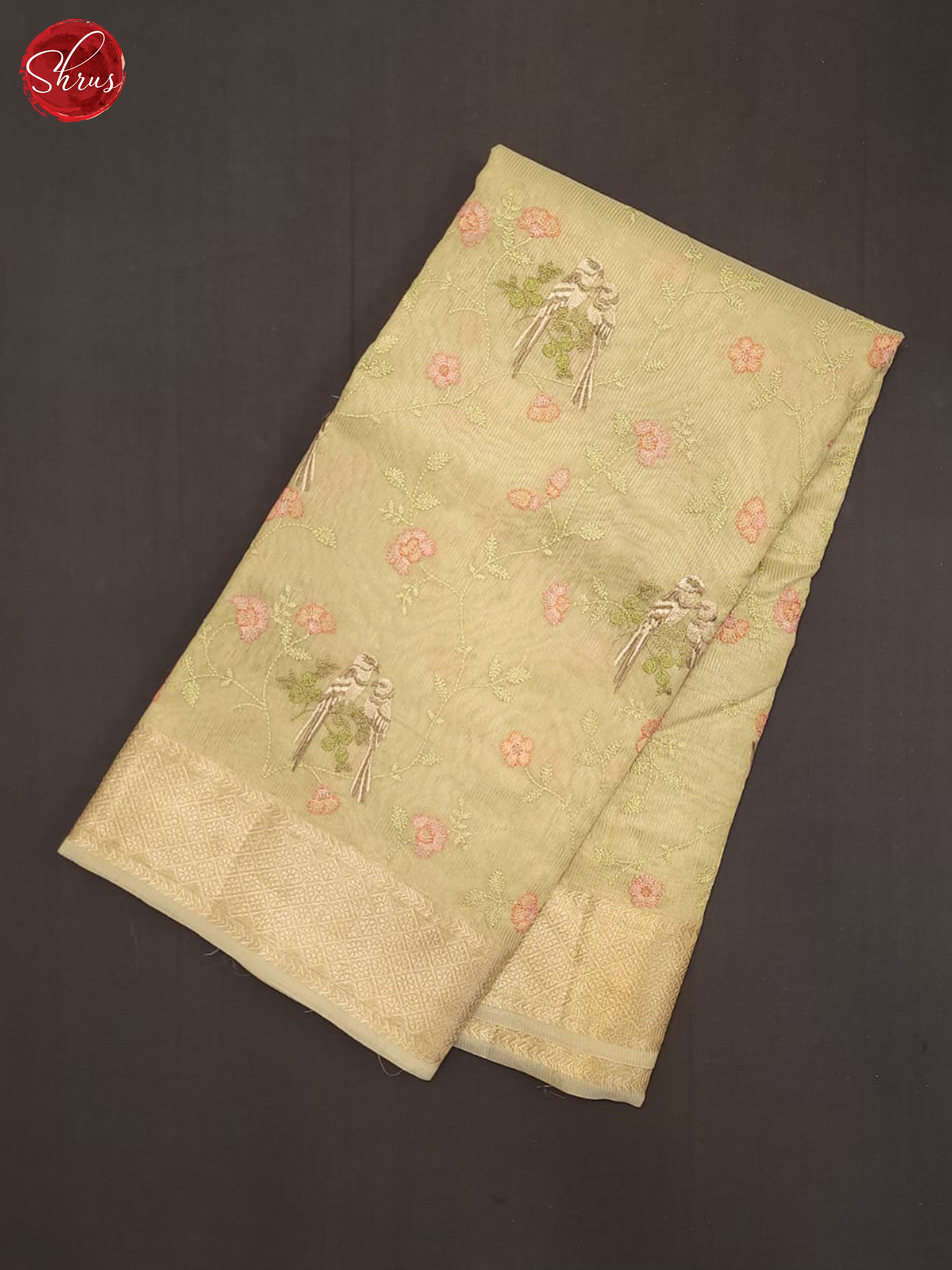 Light Green(Single Tone) - Semi tissue Saree - Shop on ShrusEternity.com