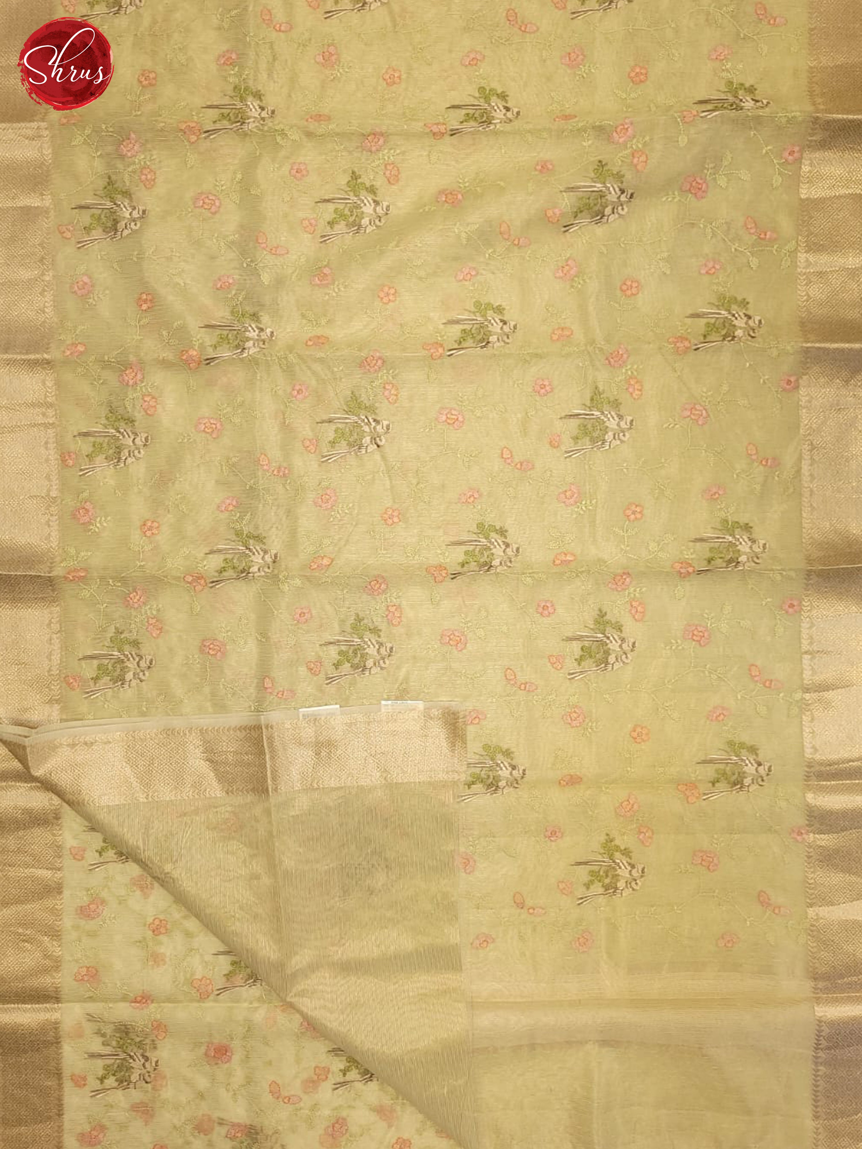 Light Green(Single Tone) - Semi tissue Saree - Shop on ShrusEternity.com