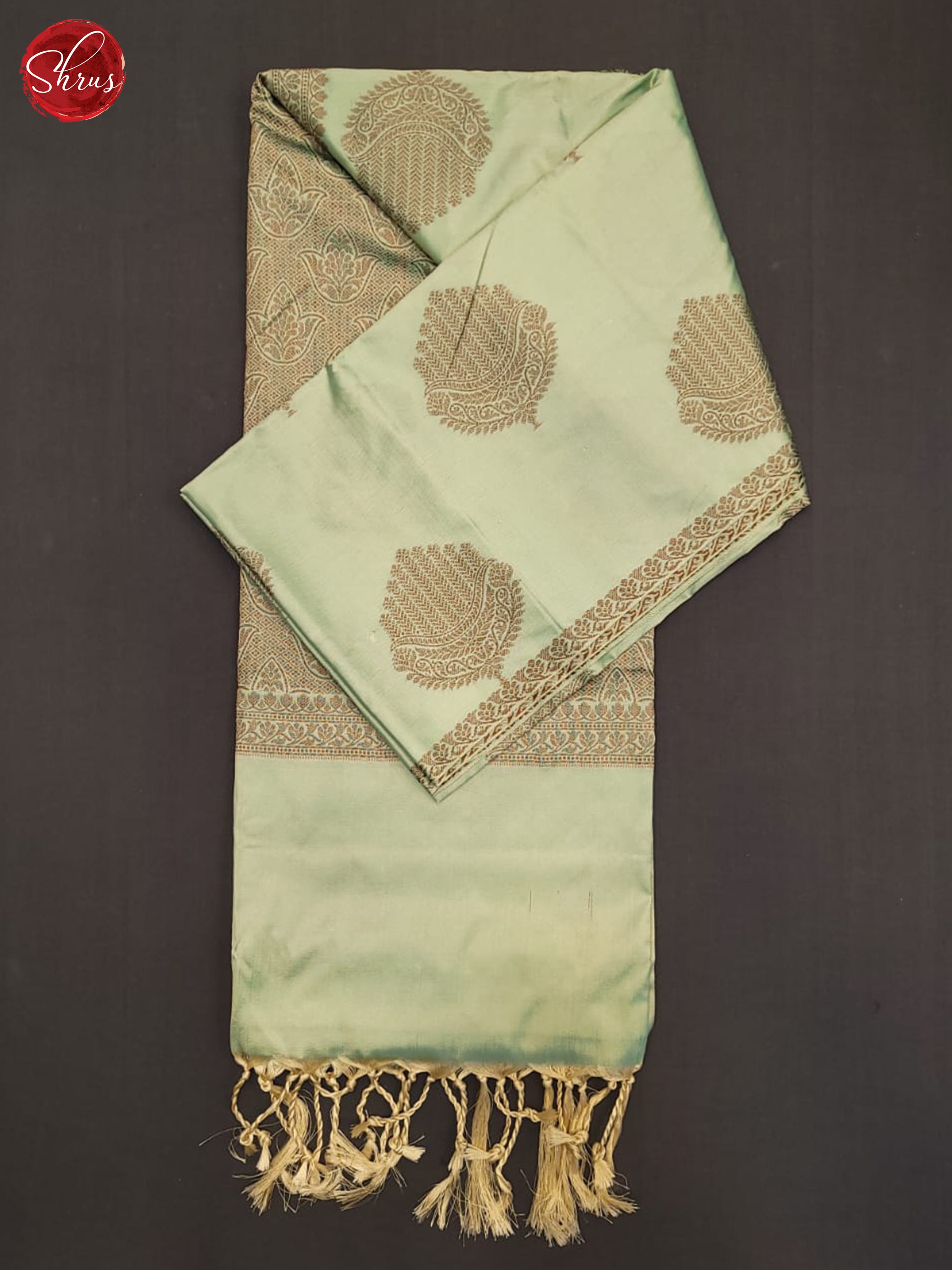 Pastel Green(Single Tone) - Semi Softsilk Saree - Shop on ShrusEternity.com