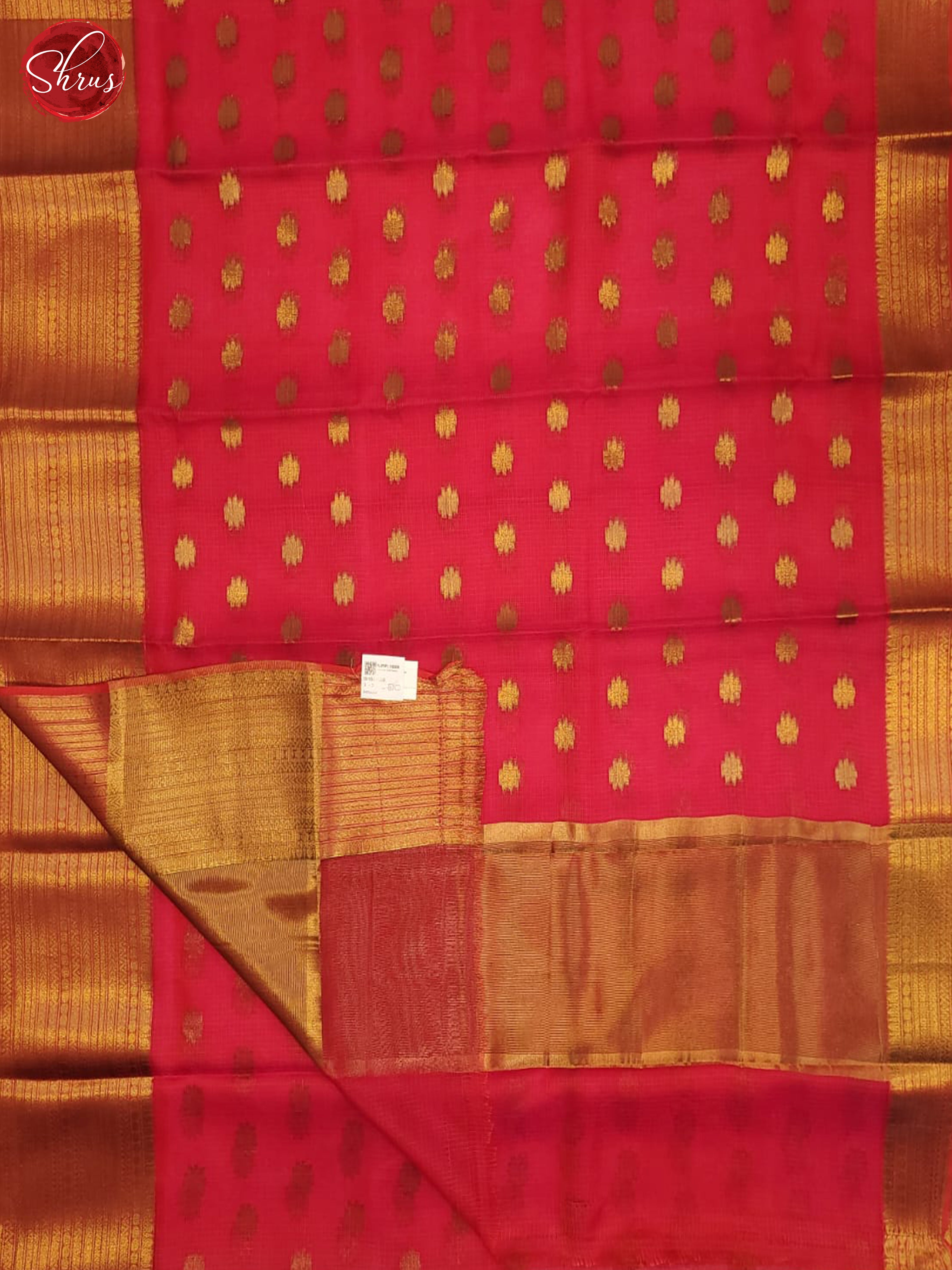 Pink(Single Tone) - Semi Kota Saree - Shop on ShrusEternity.com