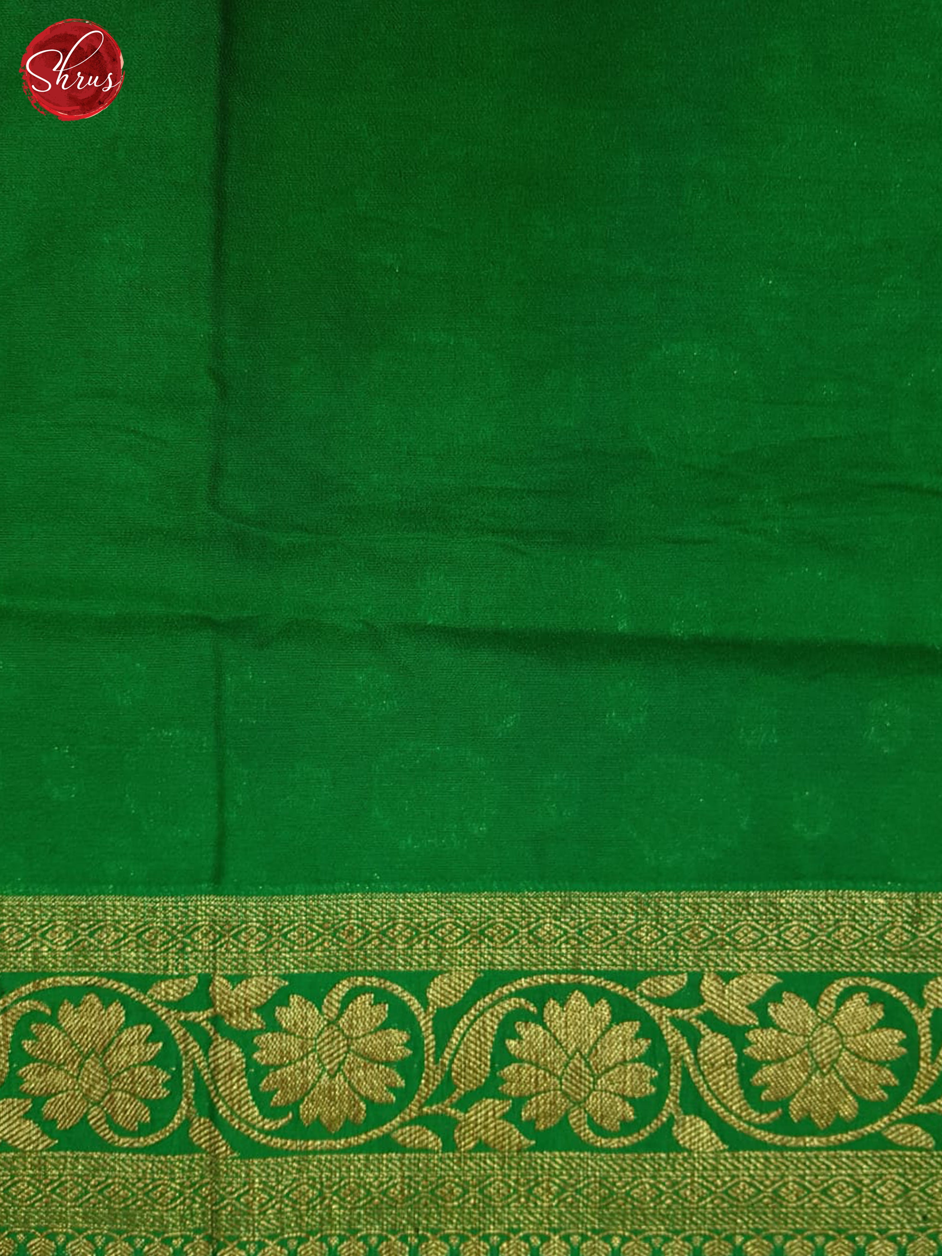 Maroon & Green - Banaras Silk Cotton Saree - Shop on ShrusEternity.com