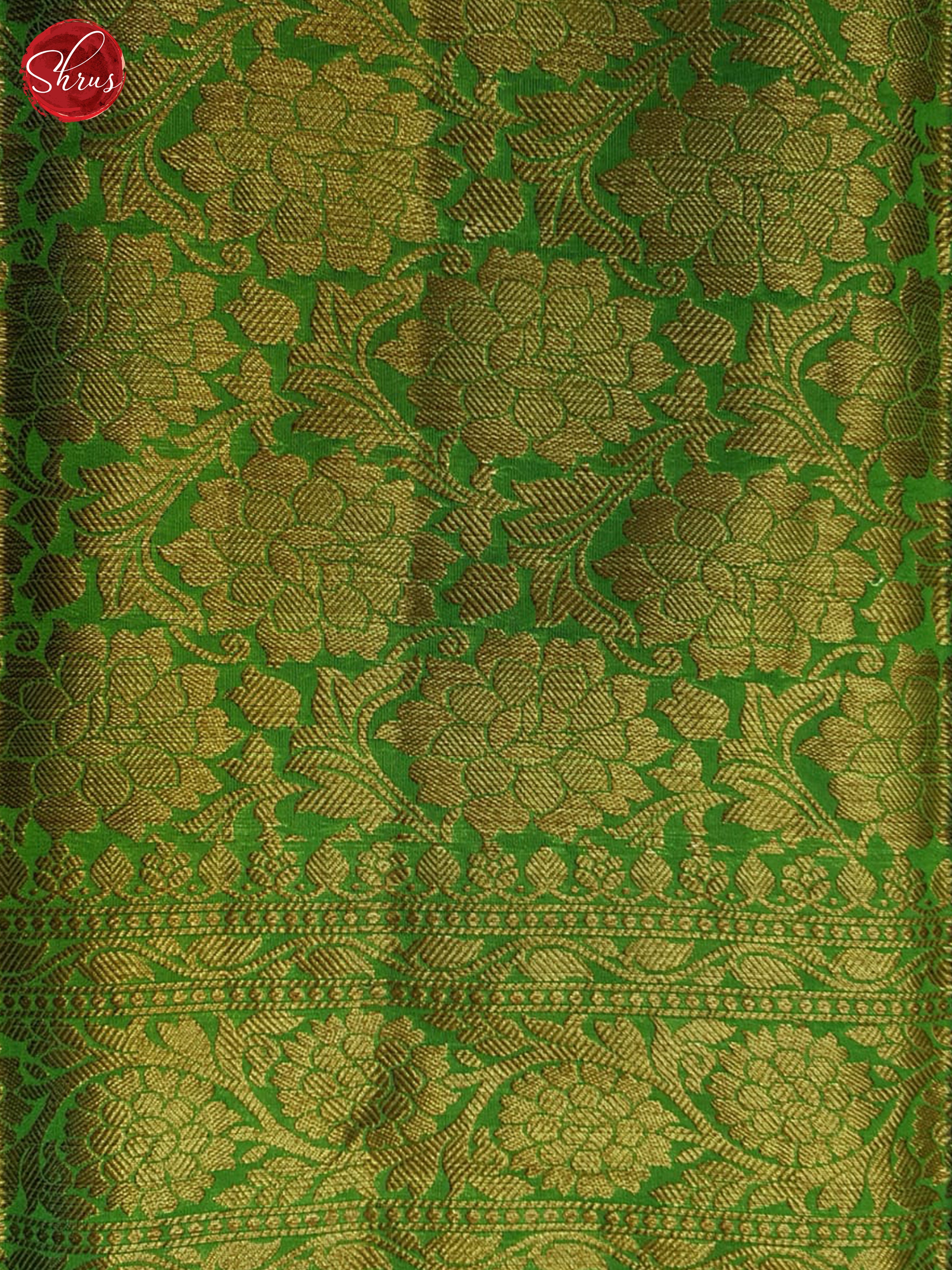 WIne & Green - Banaras Silk Cotton Saree - Shop on ShrusEternity.com